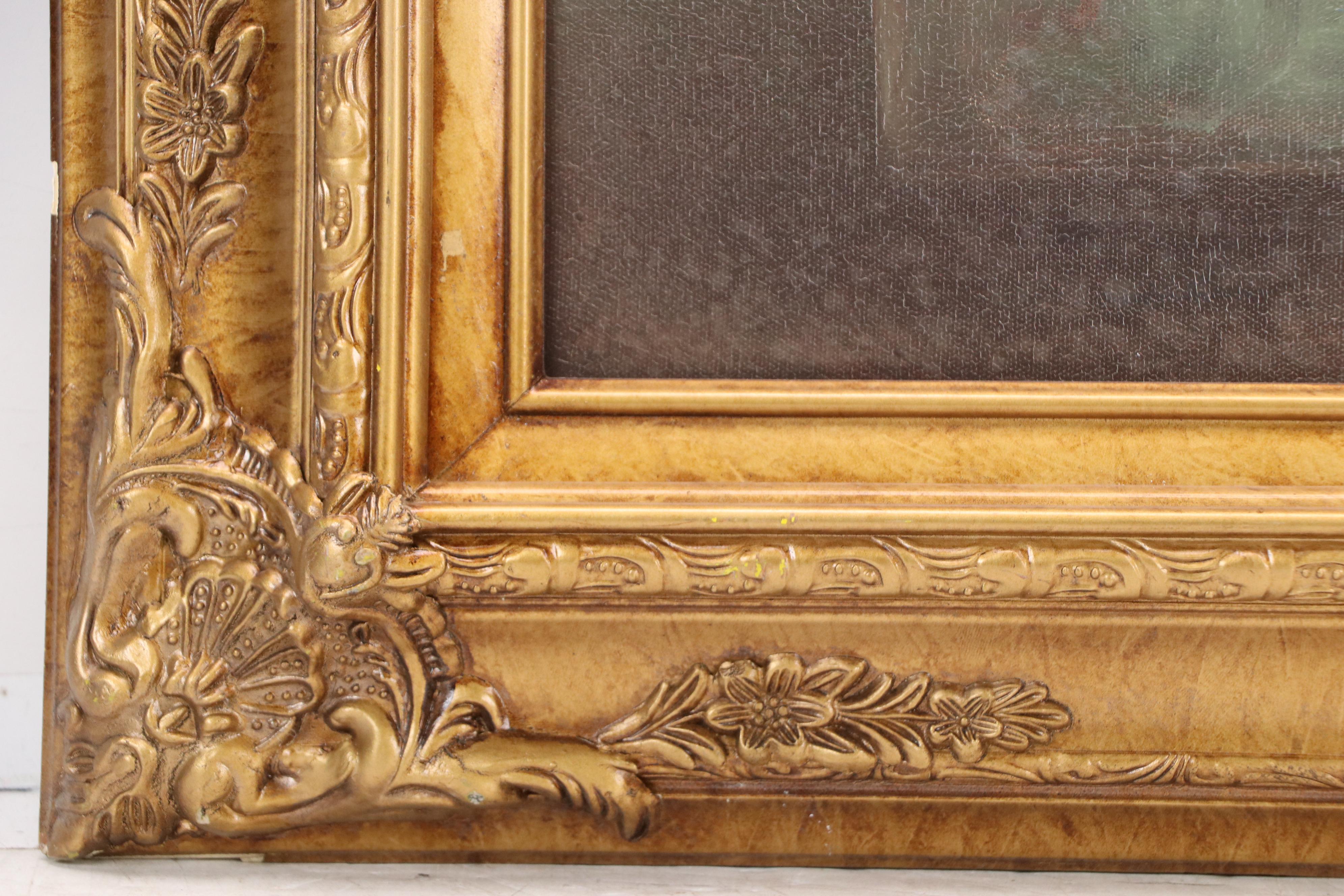 Fruit Still Life Oil Painting, Late 20th Century