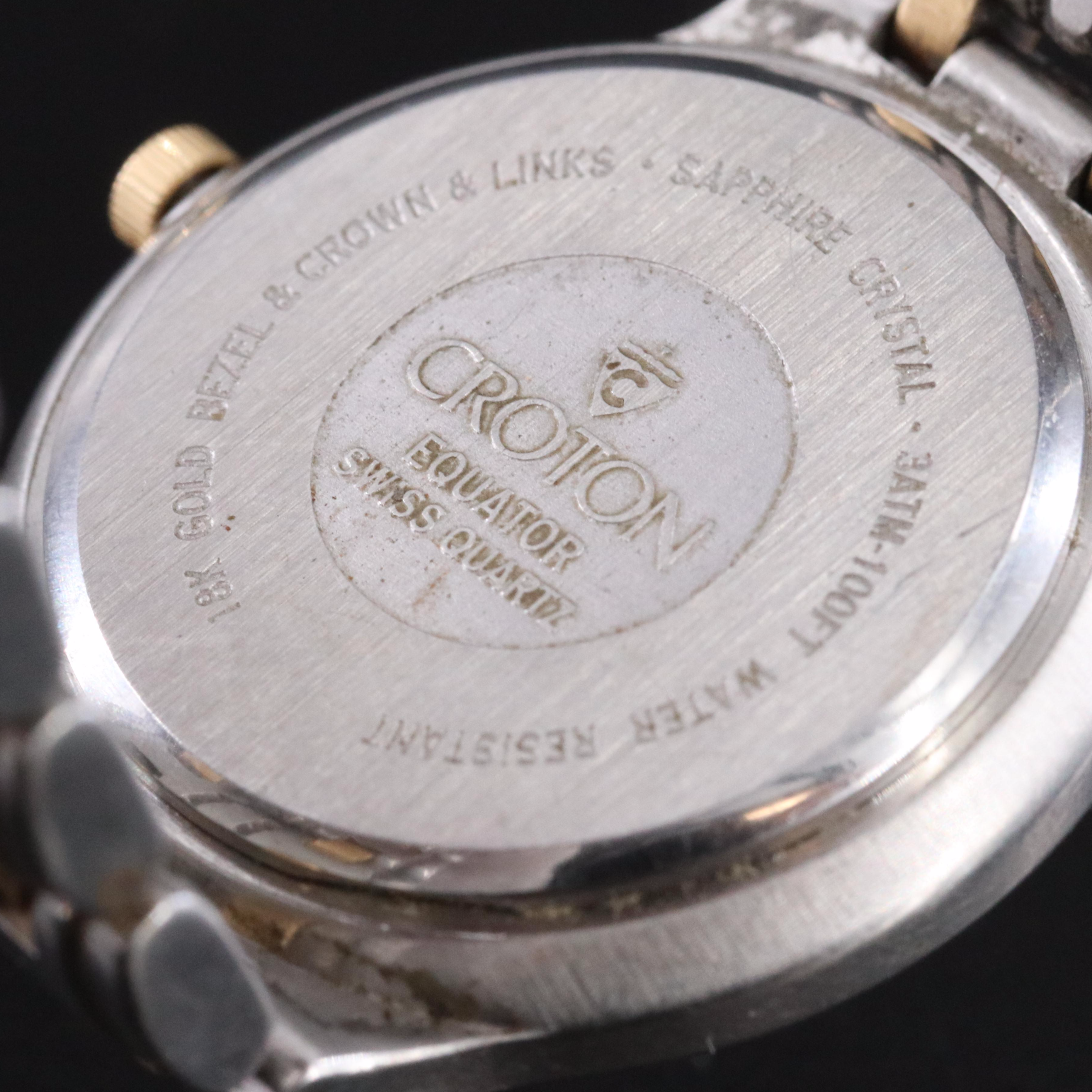 Croton Equator 18K Gold & Steel Watch