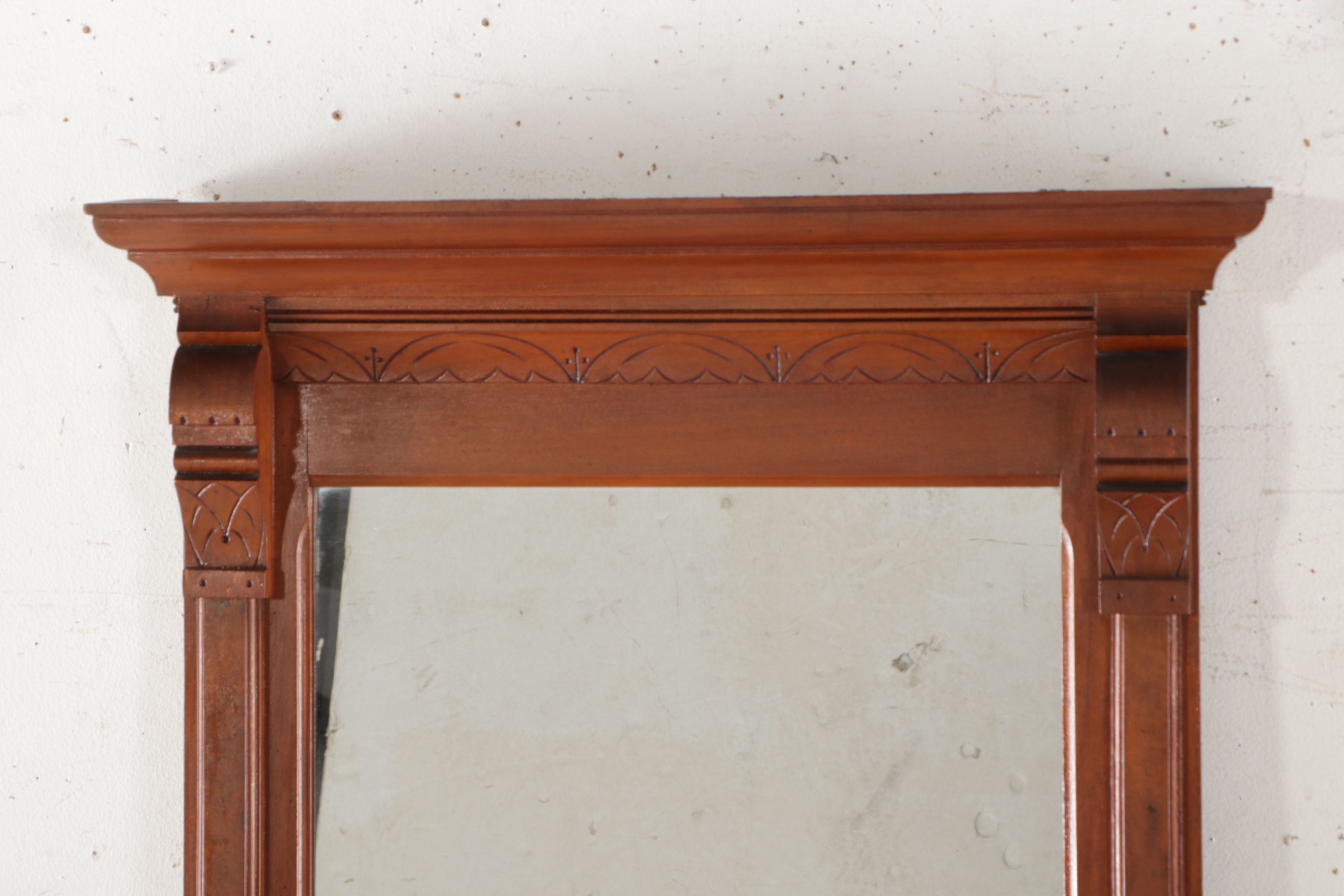 Victorian Eastlake Walnut Hall Tree, Late 19th/Early 20th Century