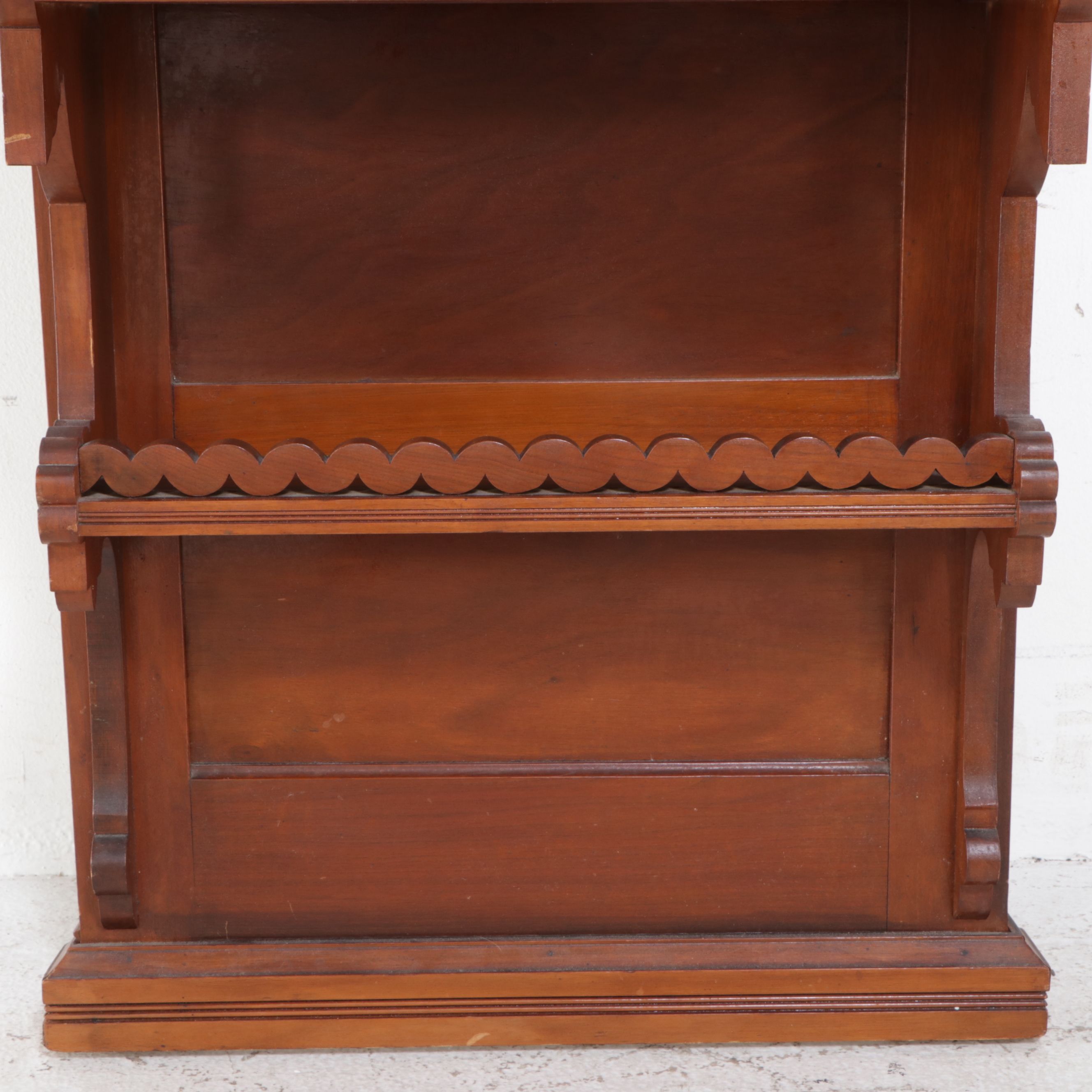 Victorian Eastlake Walnut Hall Tree, Late 19th/Early 20th Century