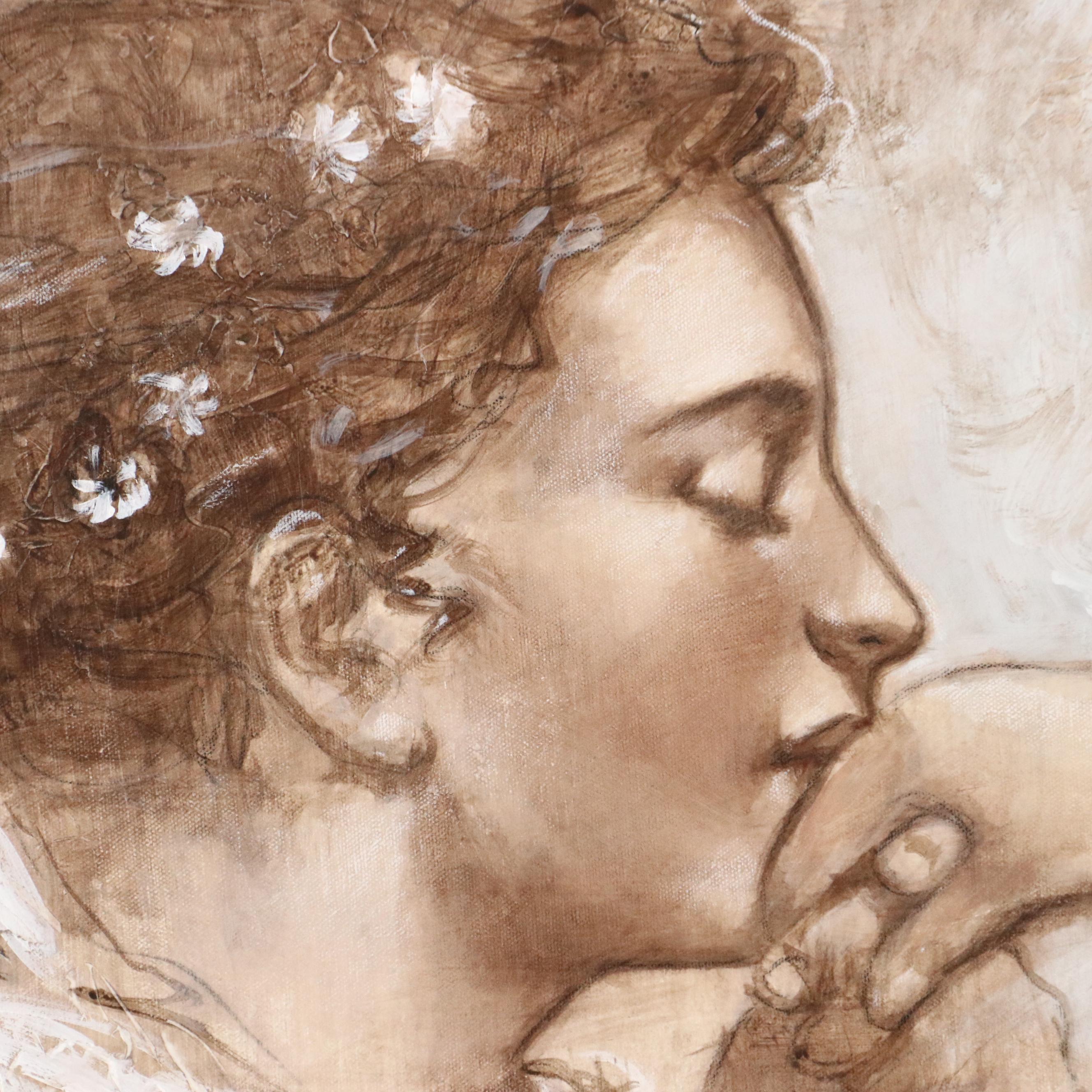 François Fressinier Mixed Media Painting "The Proposal"