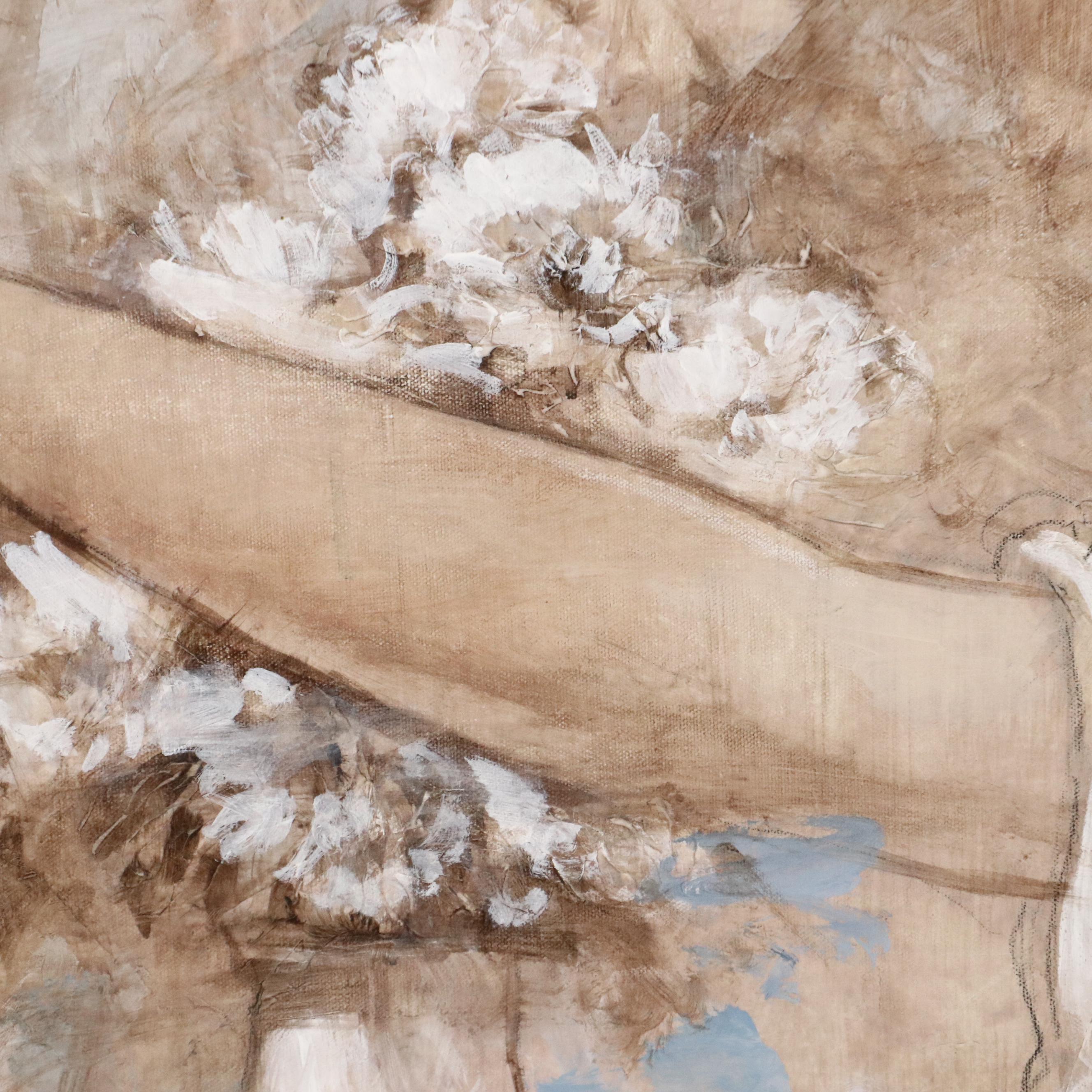 François Fressinier Mixed Media Painting "The Proposal"