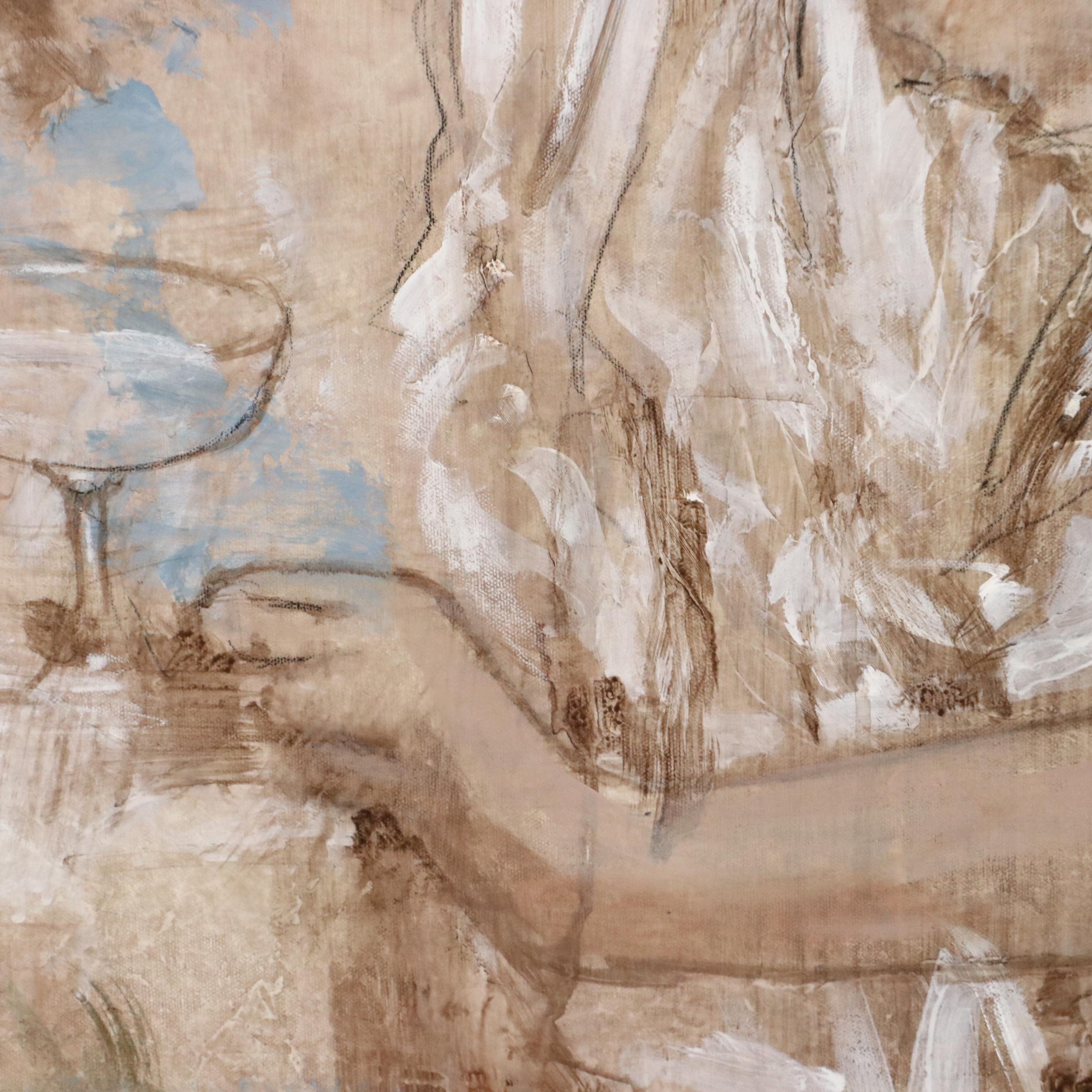 François Fressinier Mixed Media Painting "The Proposal"