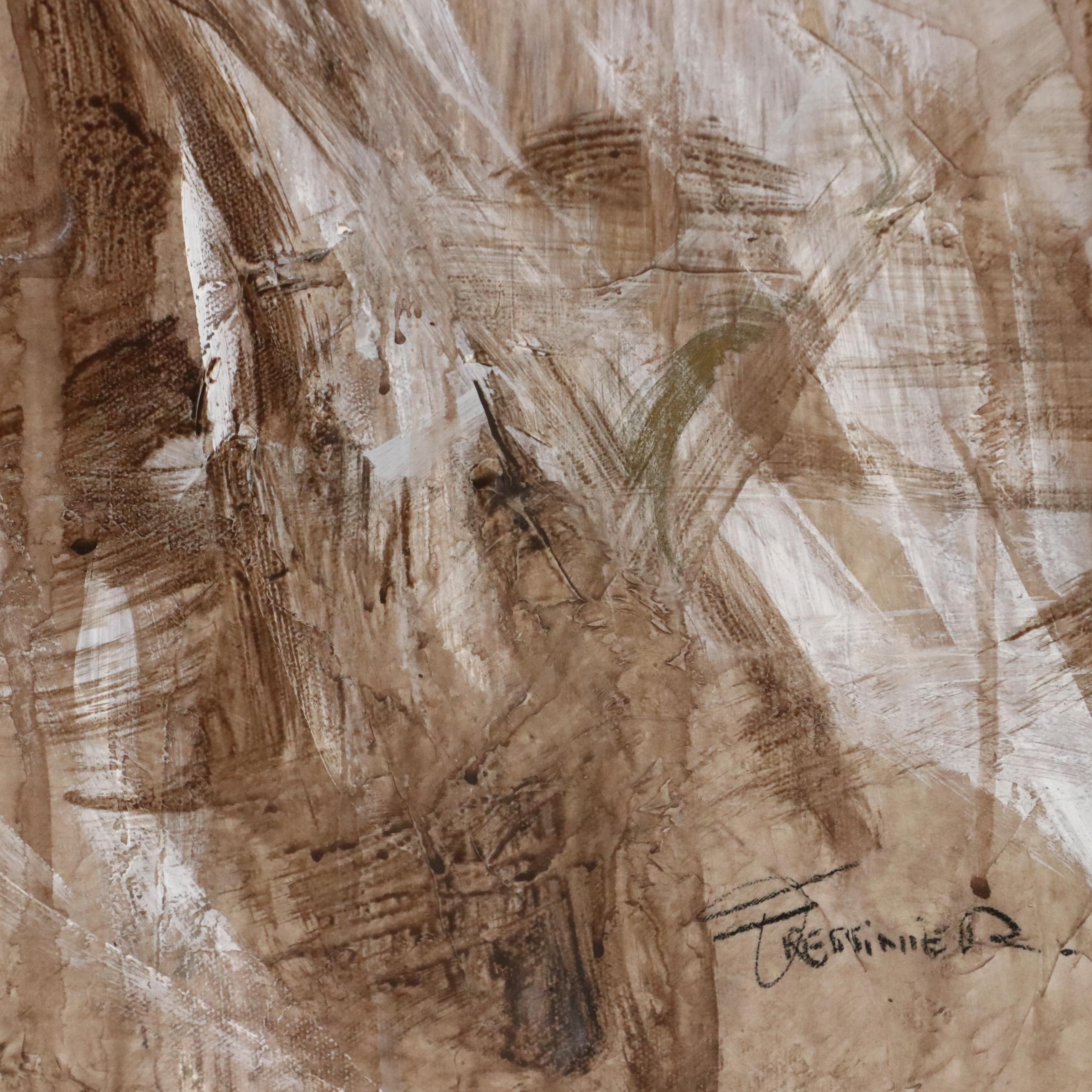 François Fressinier Mixed Media Painting "The Proposal"