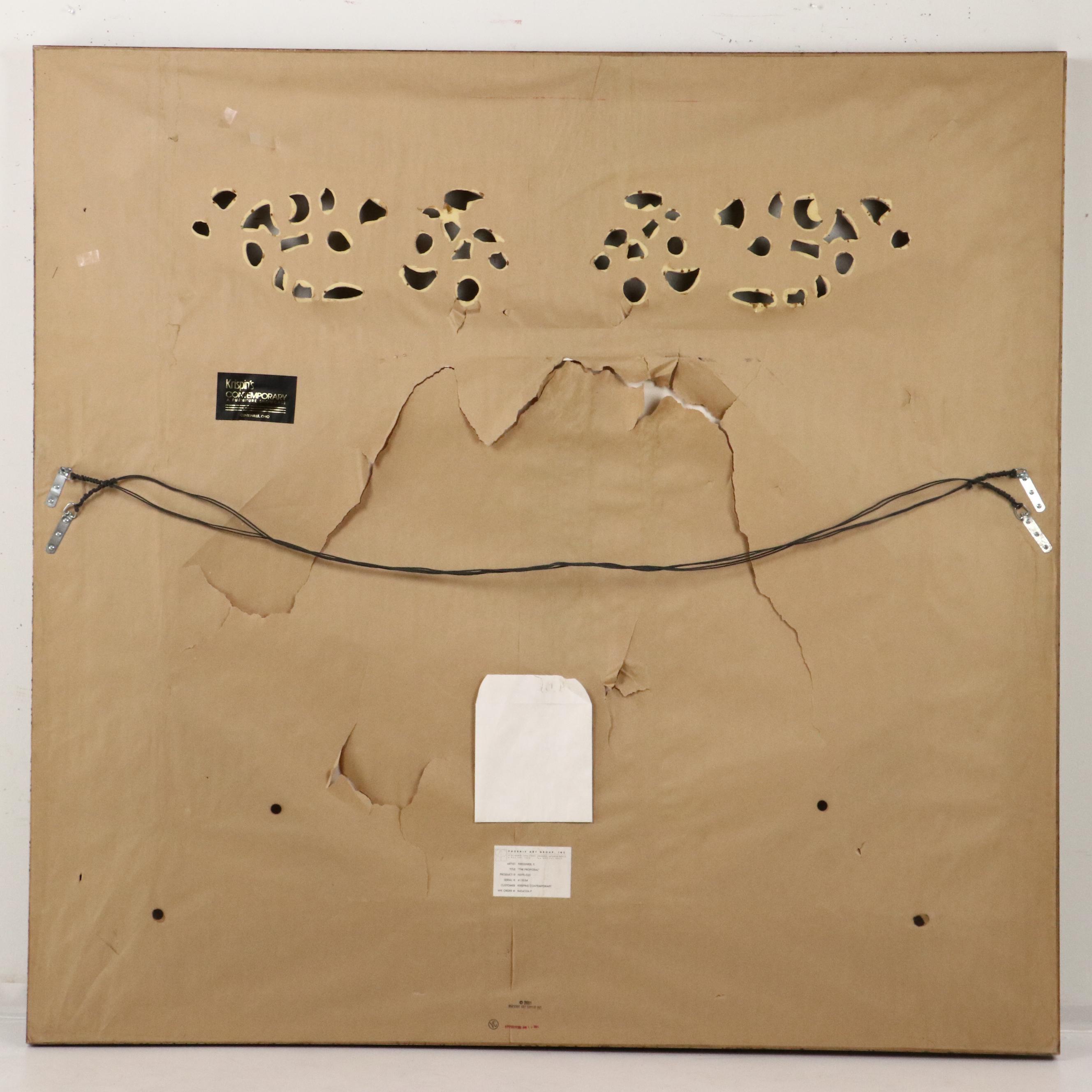 François Fressinier Mixed Media Painting "The Proposal"