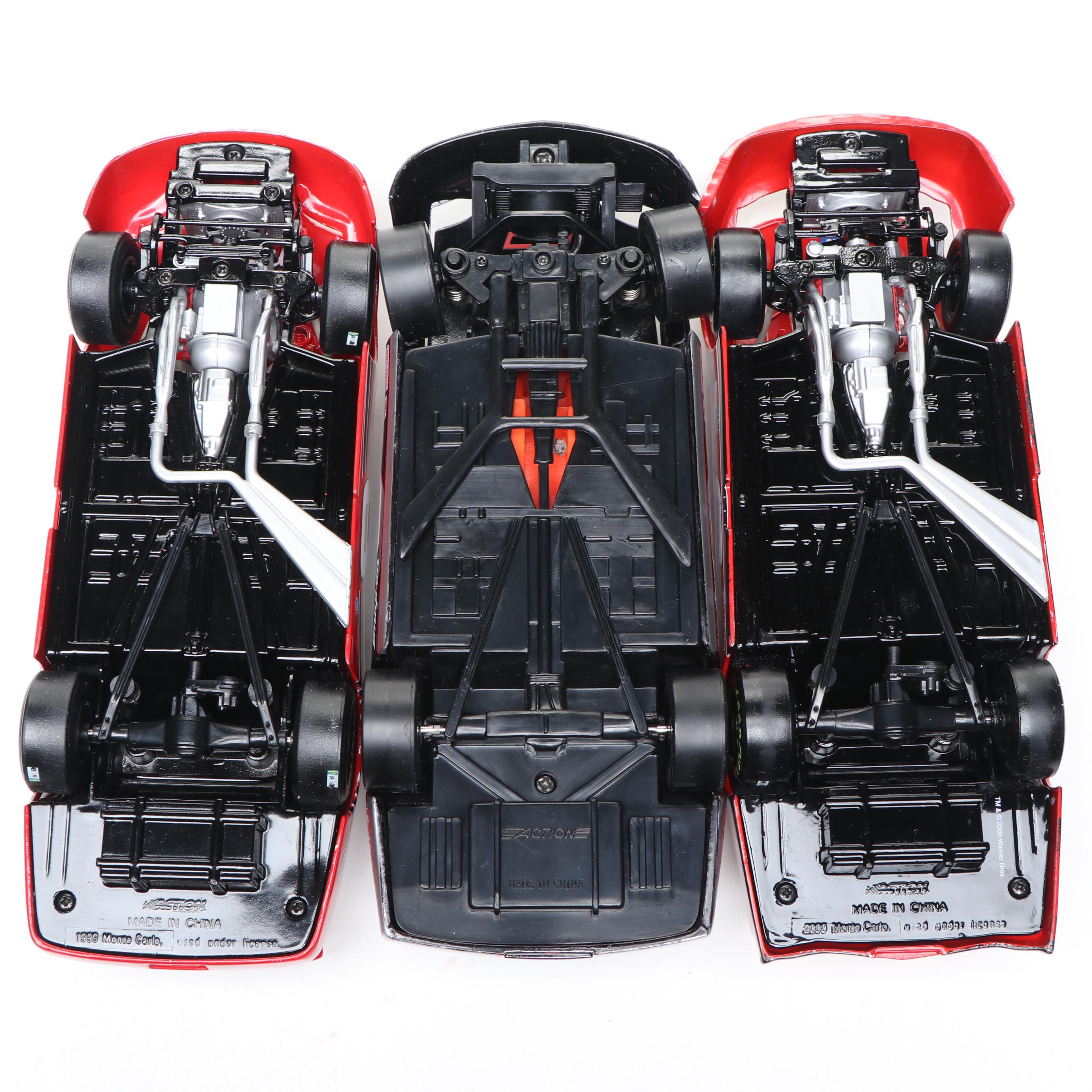 Action Dale Earnhardt and Dale Earnhardt Jr. Diecast Cars with Other Toy Cars