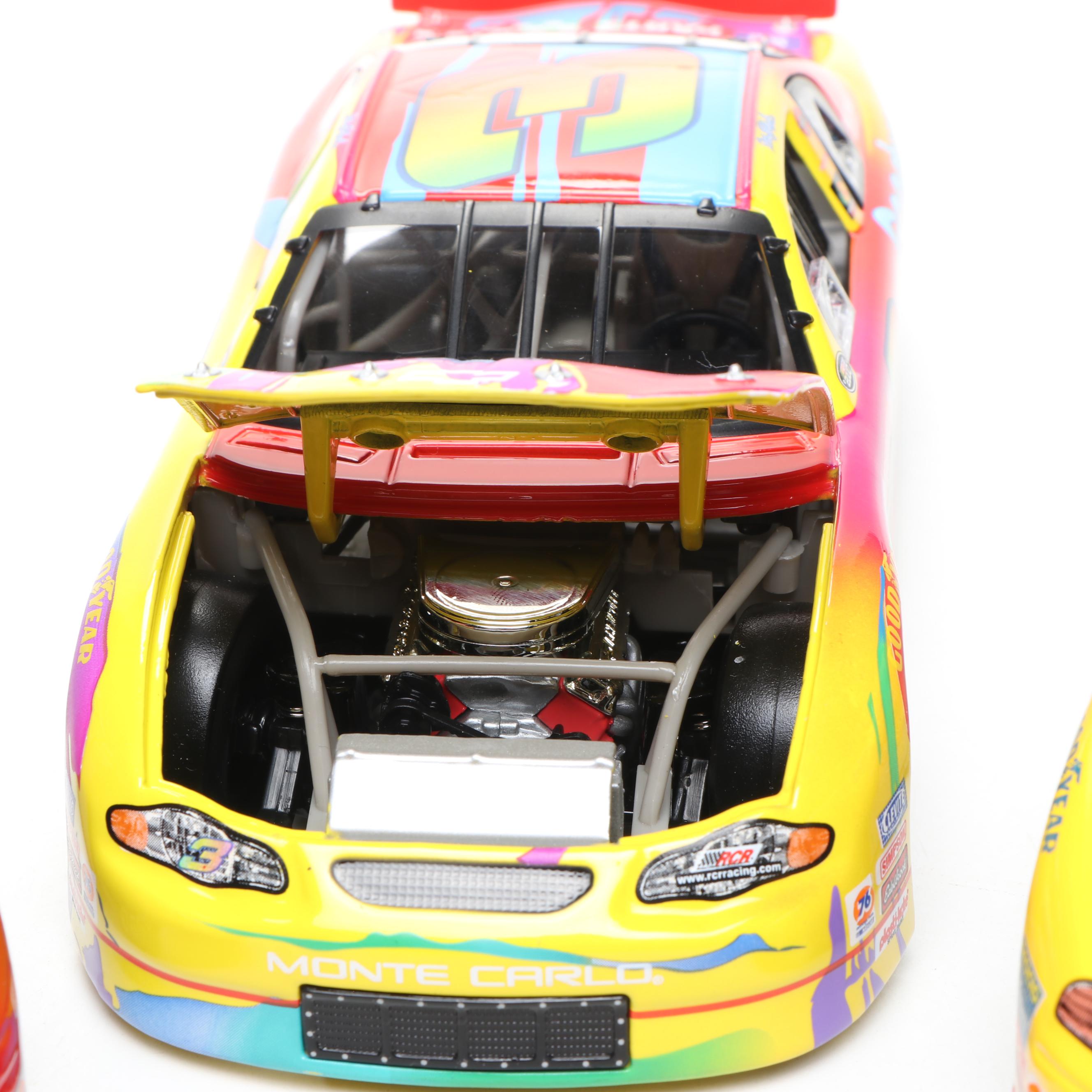 Action Dale Earnhardt and Dale Earnhardt Jr. Diecast Cars with Other Toy Cars