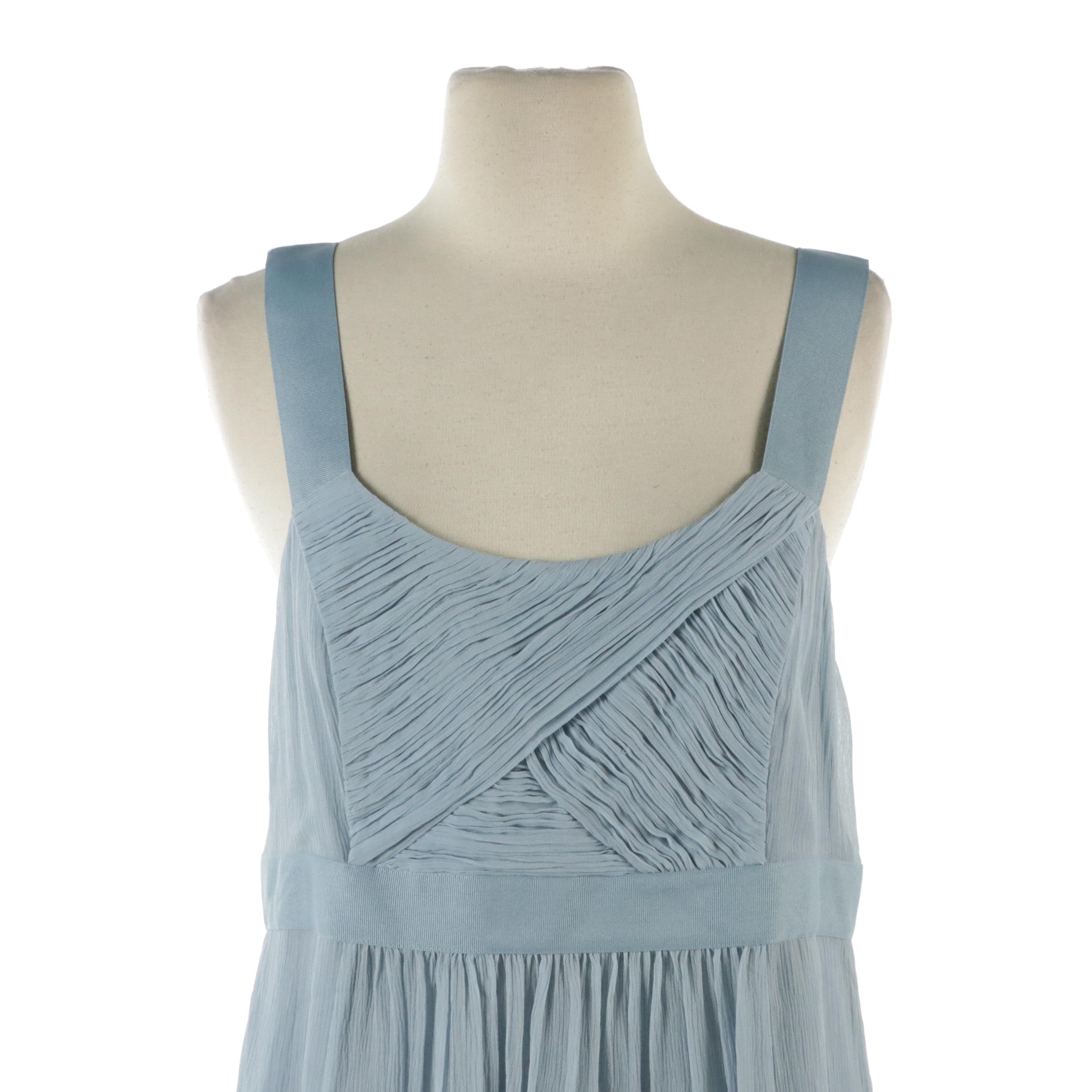 Boden Blue Silk Crepe Sleeveless Dress & Matthew Stevens Wrap Dress with Tags