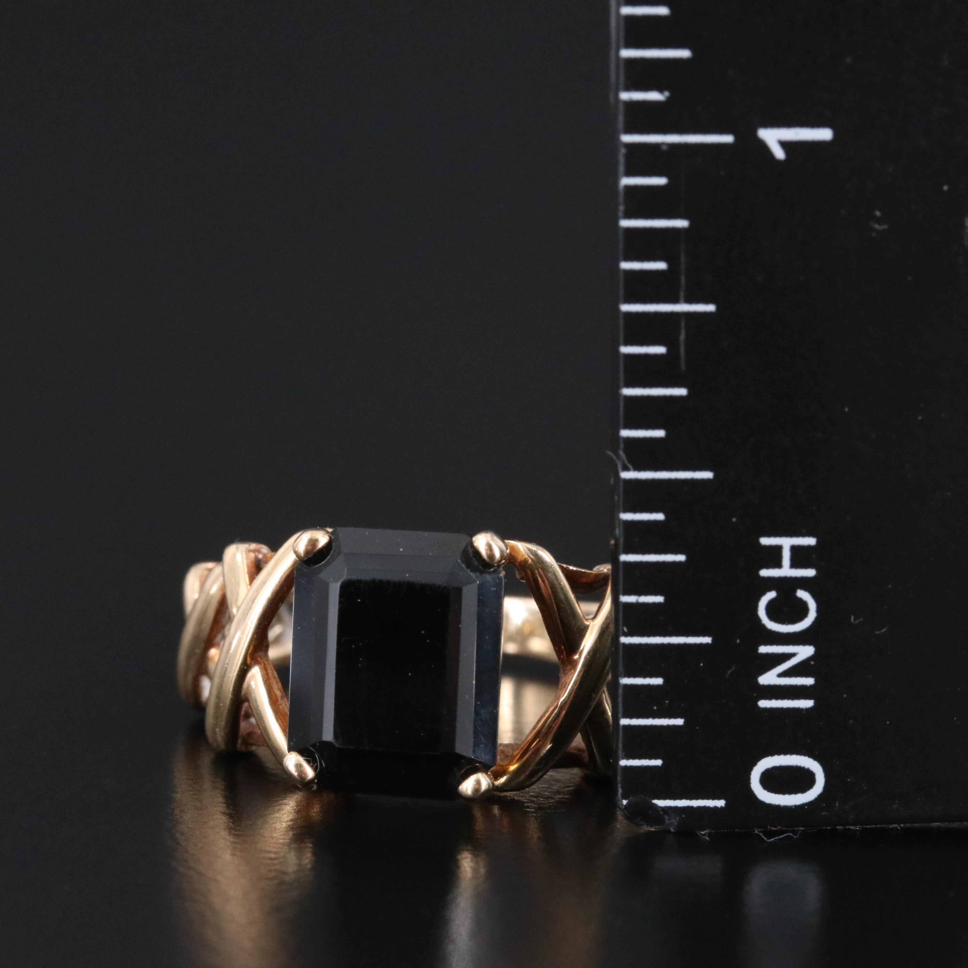 10K Black Onyx Ring