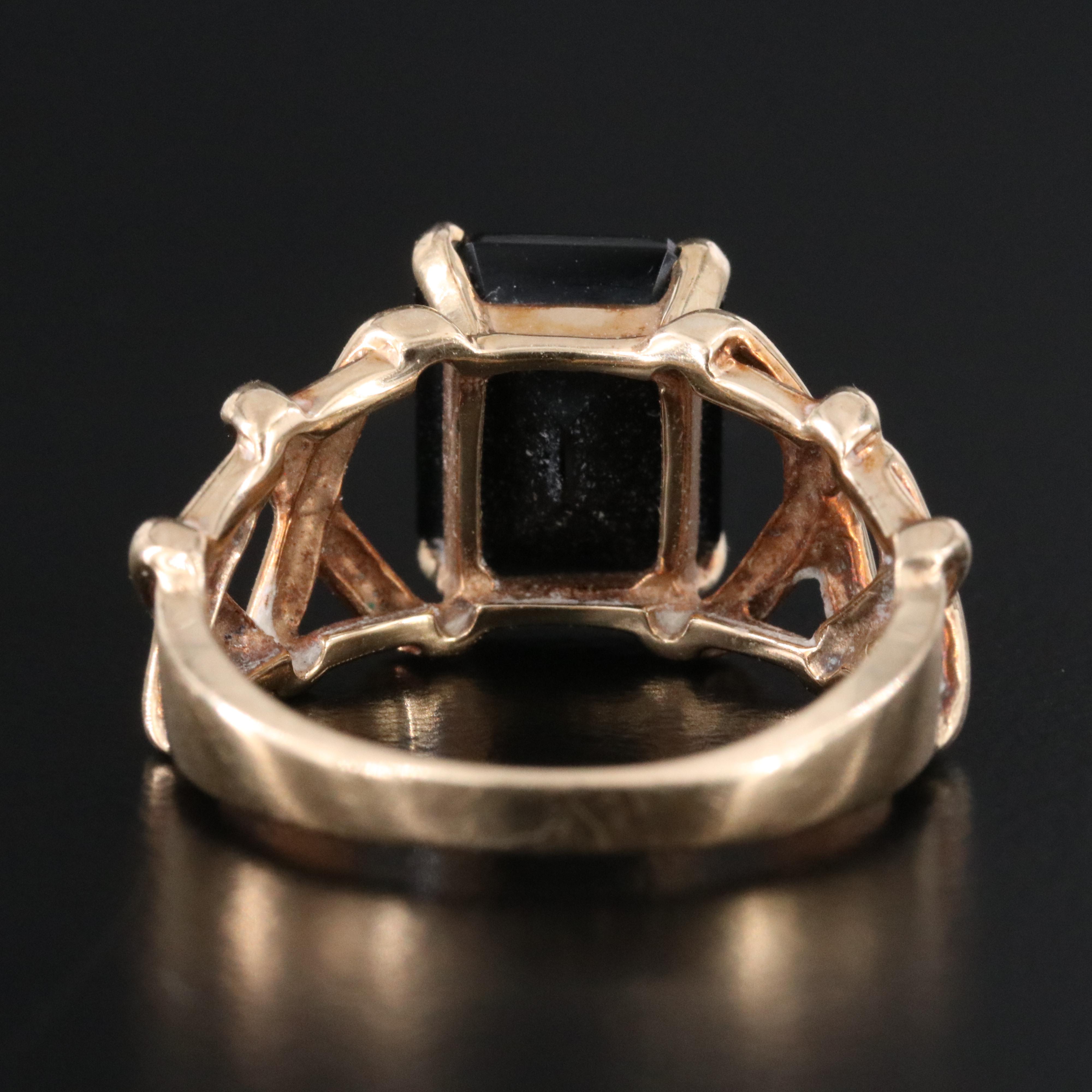 10K Black Onyx Ring