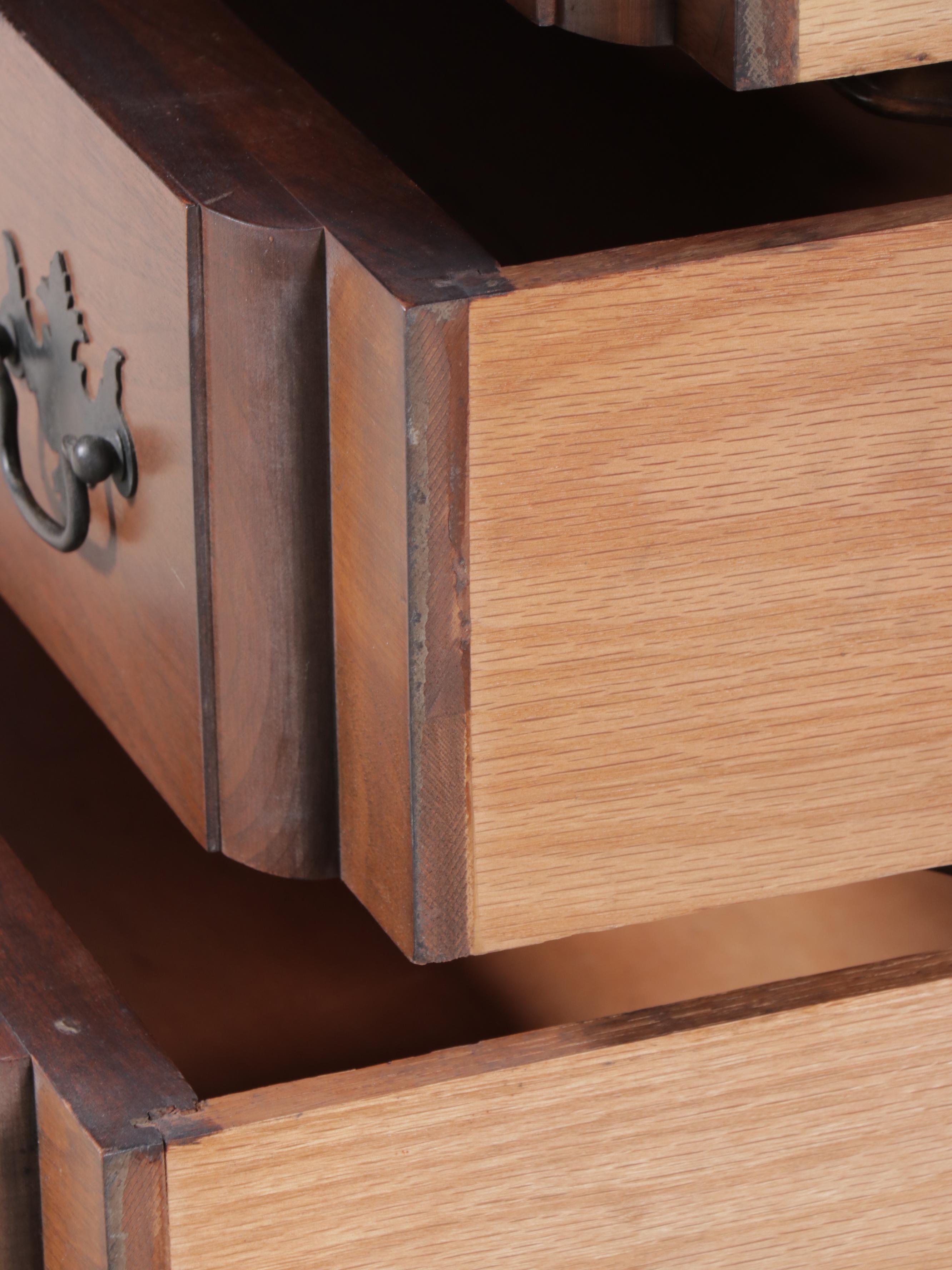 Northwestern Cabinet Co. Chippendale Style Walnut Secretary Desk with Hutch