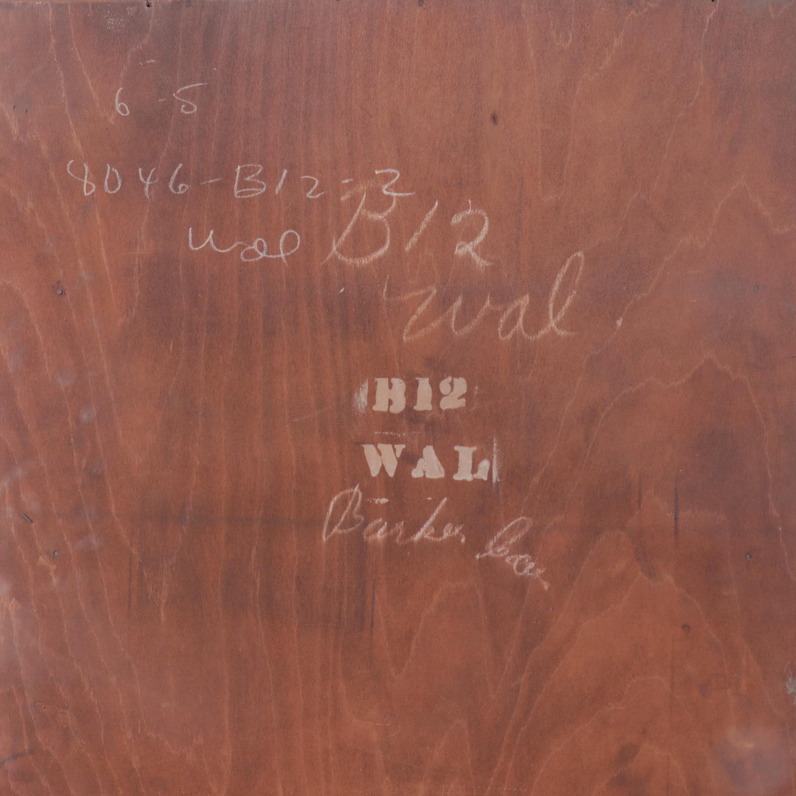 Northwestern Cabinet Co. Chippendale Style Walnut Secretary Desk with Hutch