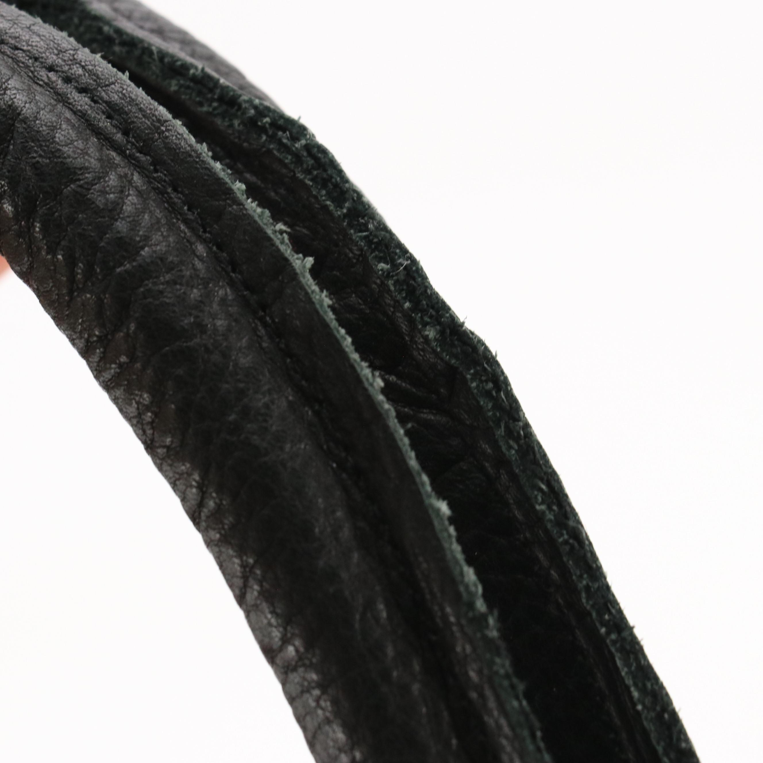 Ecuadorian Leather/Woven Textile Zip Pouch with Other Carpet Bag Soft Suitcase