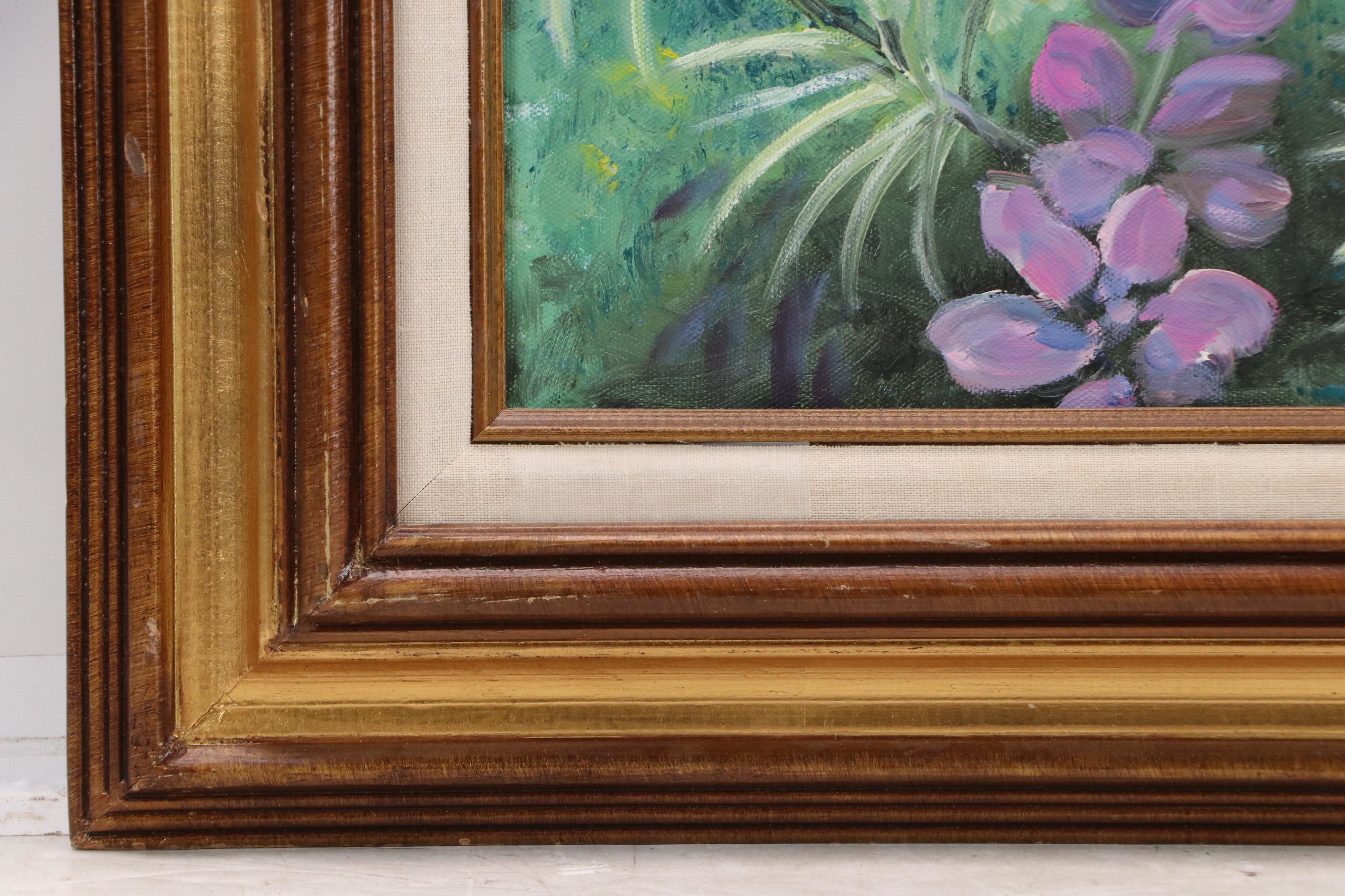 Mountainous Landscape Oil Painting, Late 20th Century