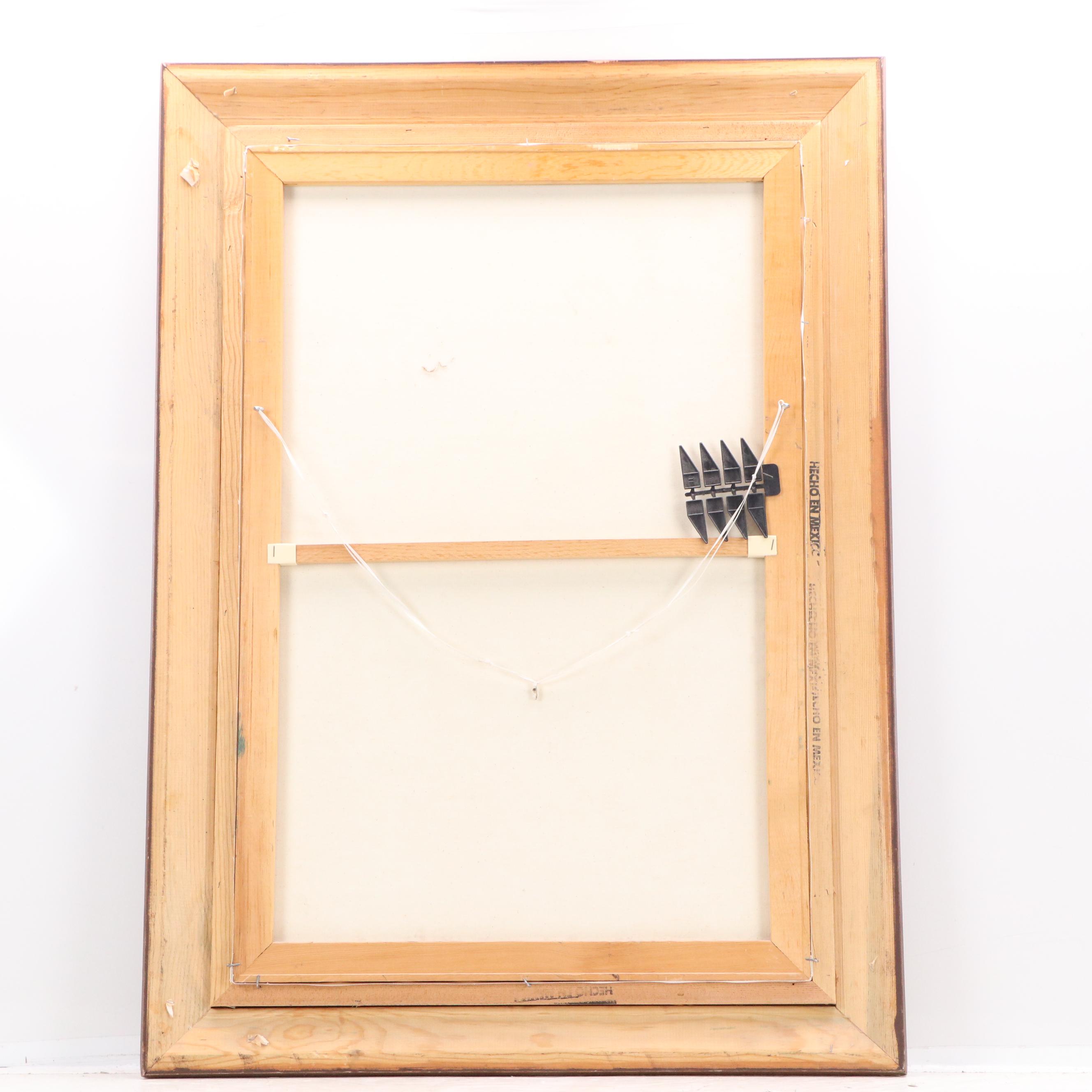 Mountainous Landscape Oil Painting, Late 20th Century