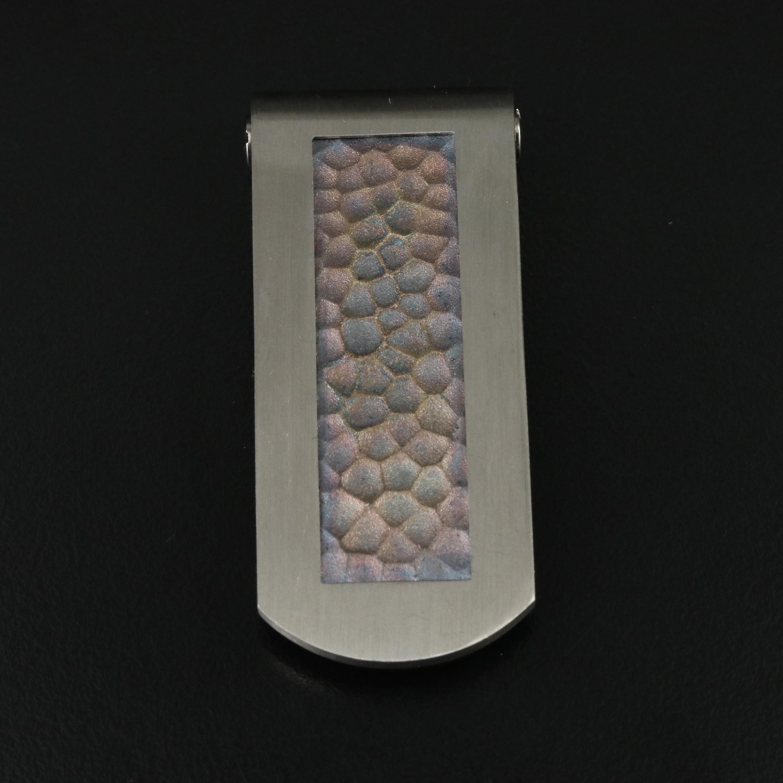 Stainless Steel Bracelets and Titanium Money Clip with Sterling Accent