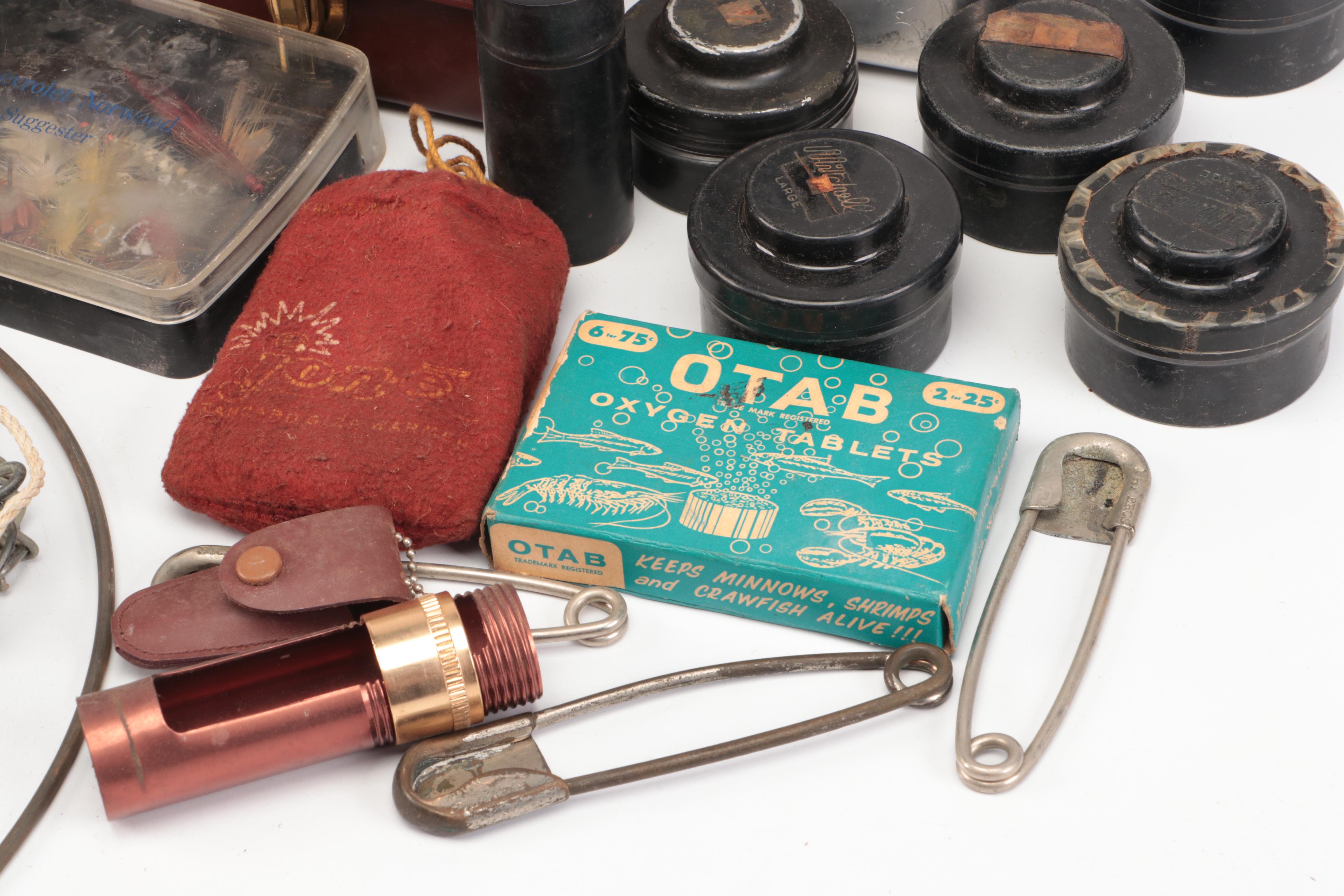 Fish and Wildlife Guides, Bait Buckets and Other Fishing Gear, Mid-20th Century