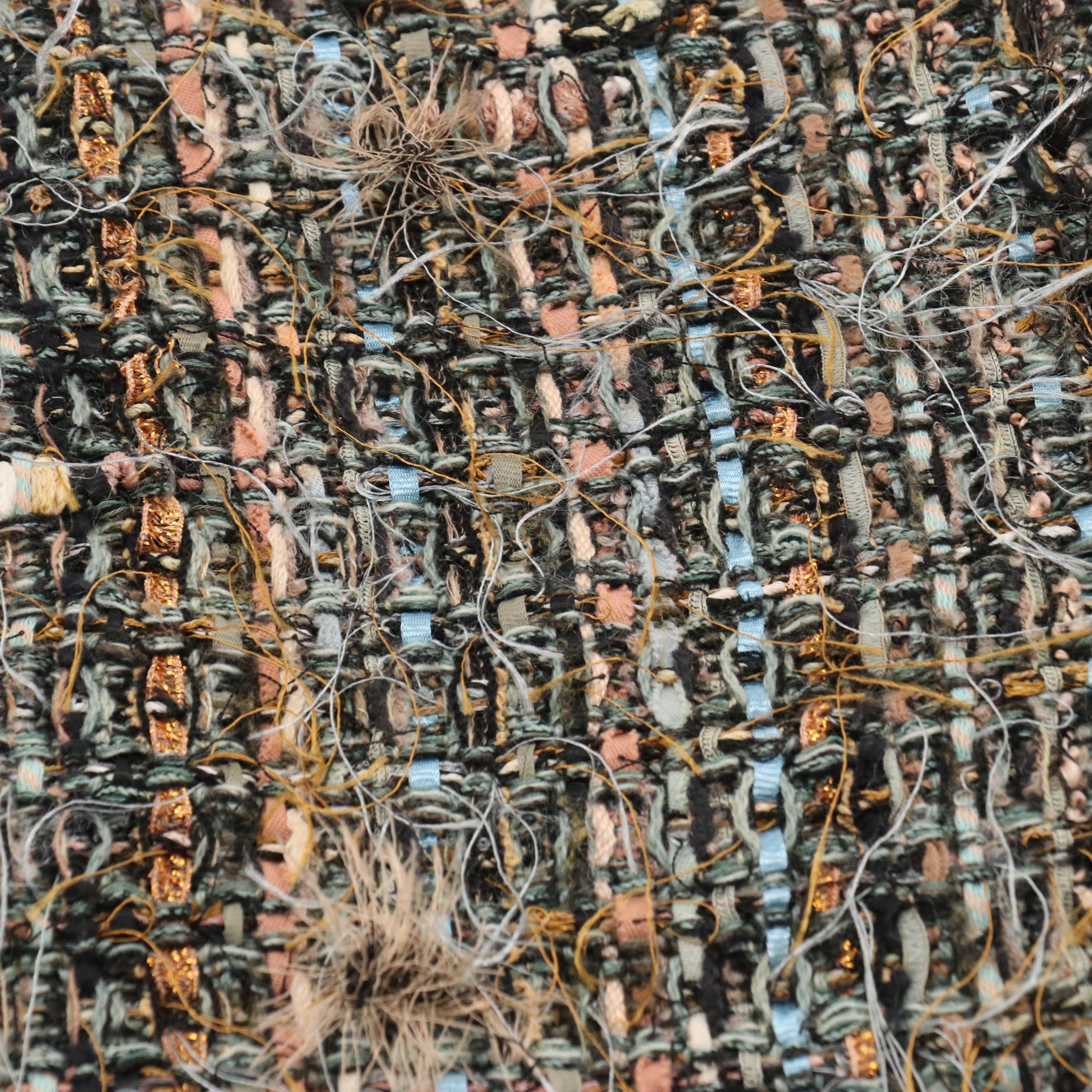 Coldwater Creek Blue Wool Scarf/Shawl with Shepatin, Frass and Other Scarves