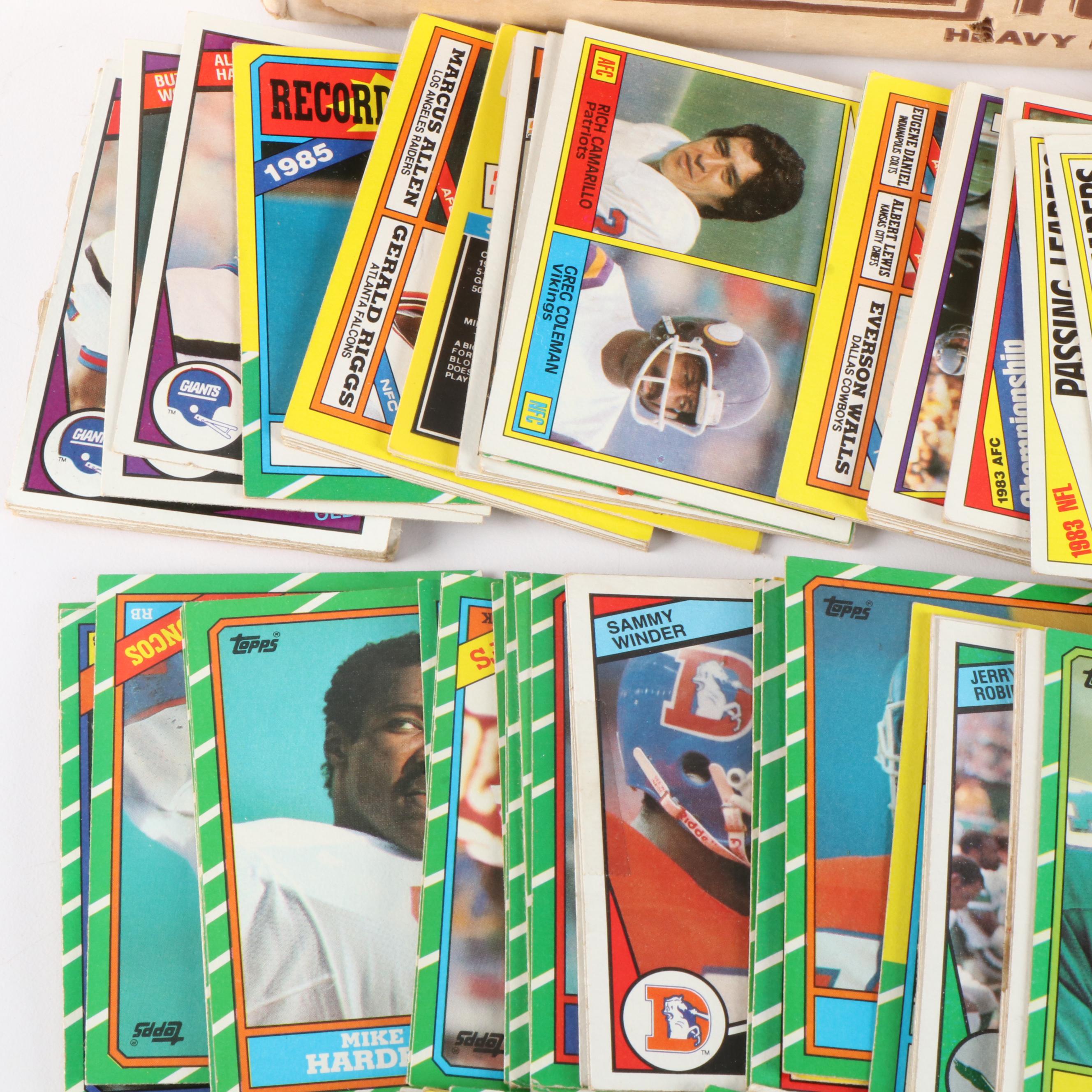 Collection of Topps Football Cards, 1980s