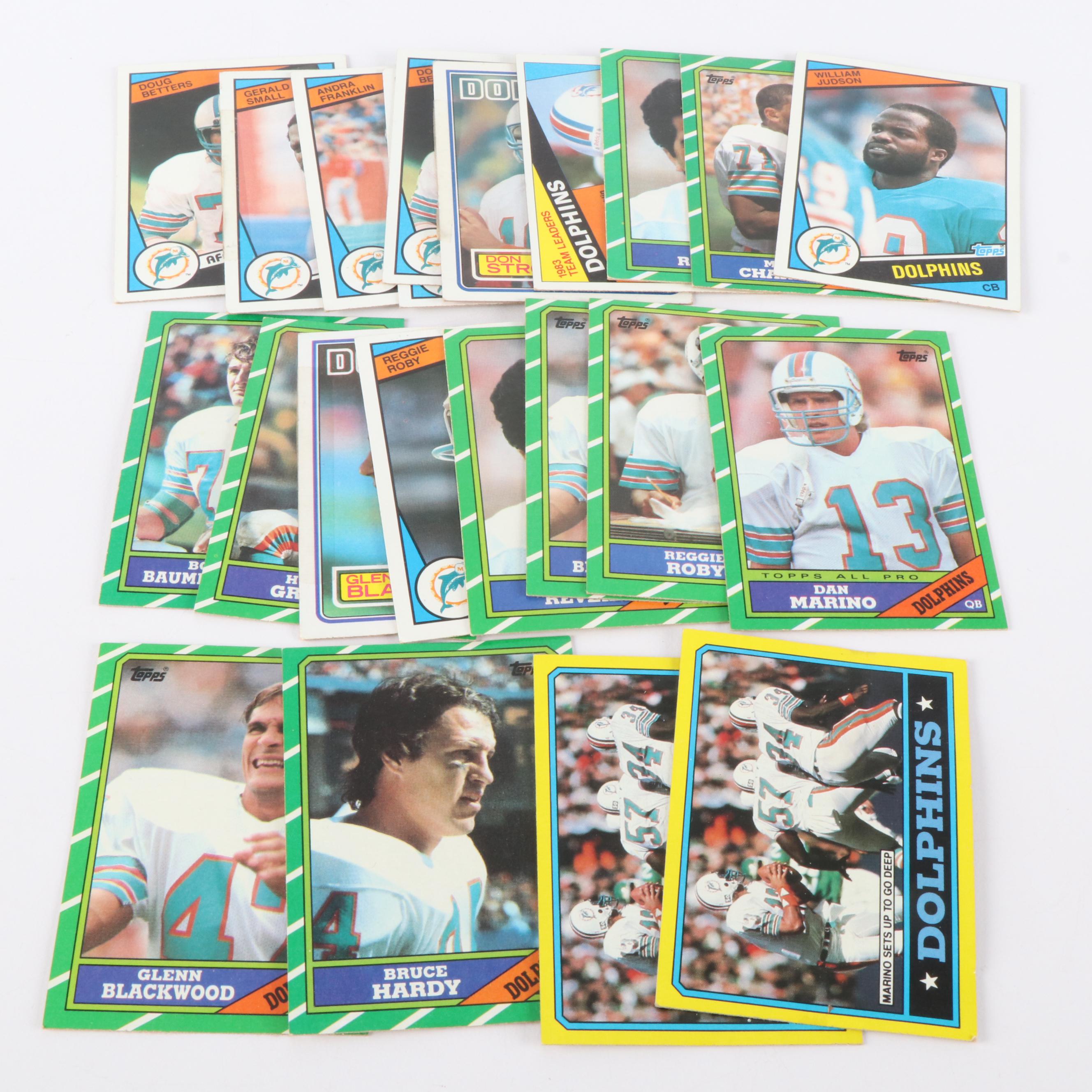 Collection of Topps Football Cards, 1980s