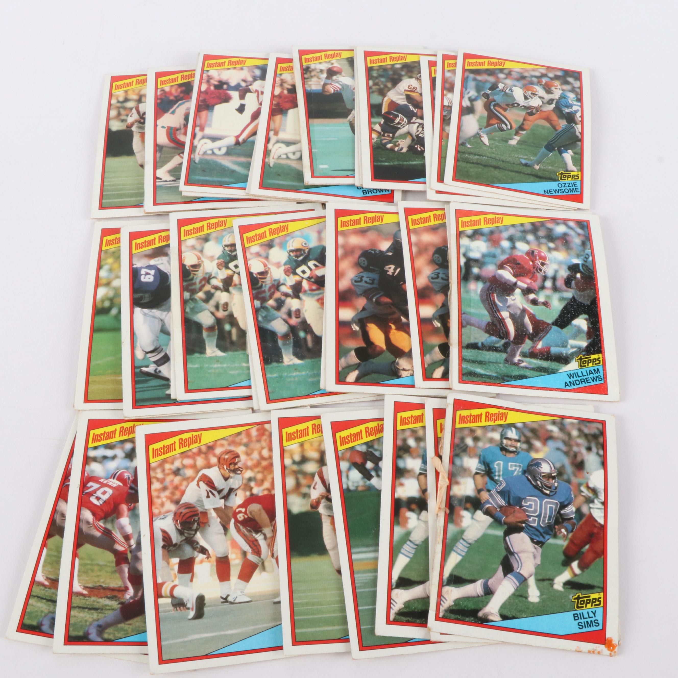Collection of Topps Football Cards, 1980s