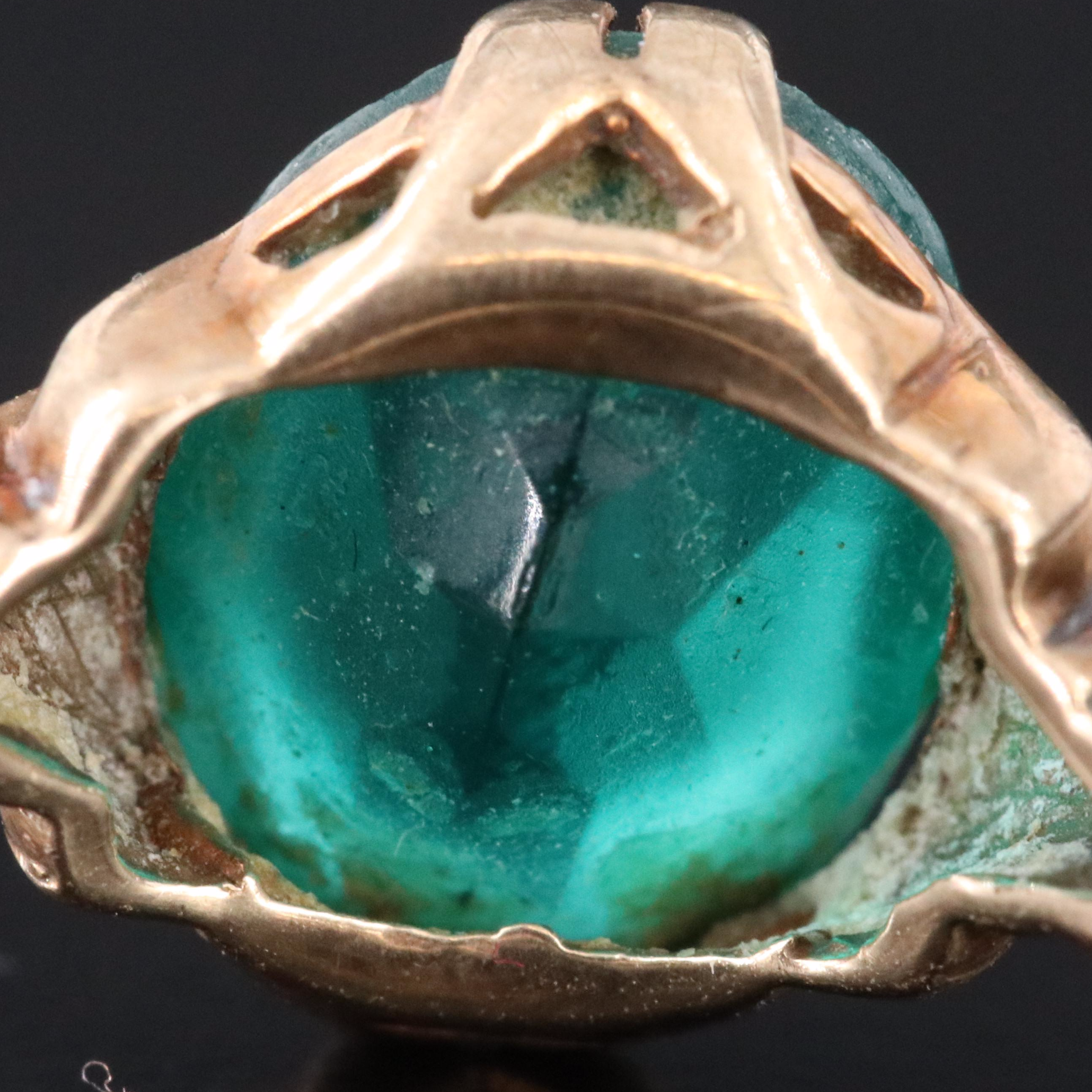 Vintage 10K Faux Gemstone Ring