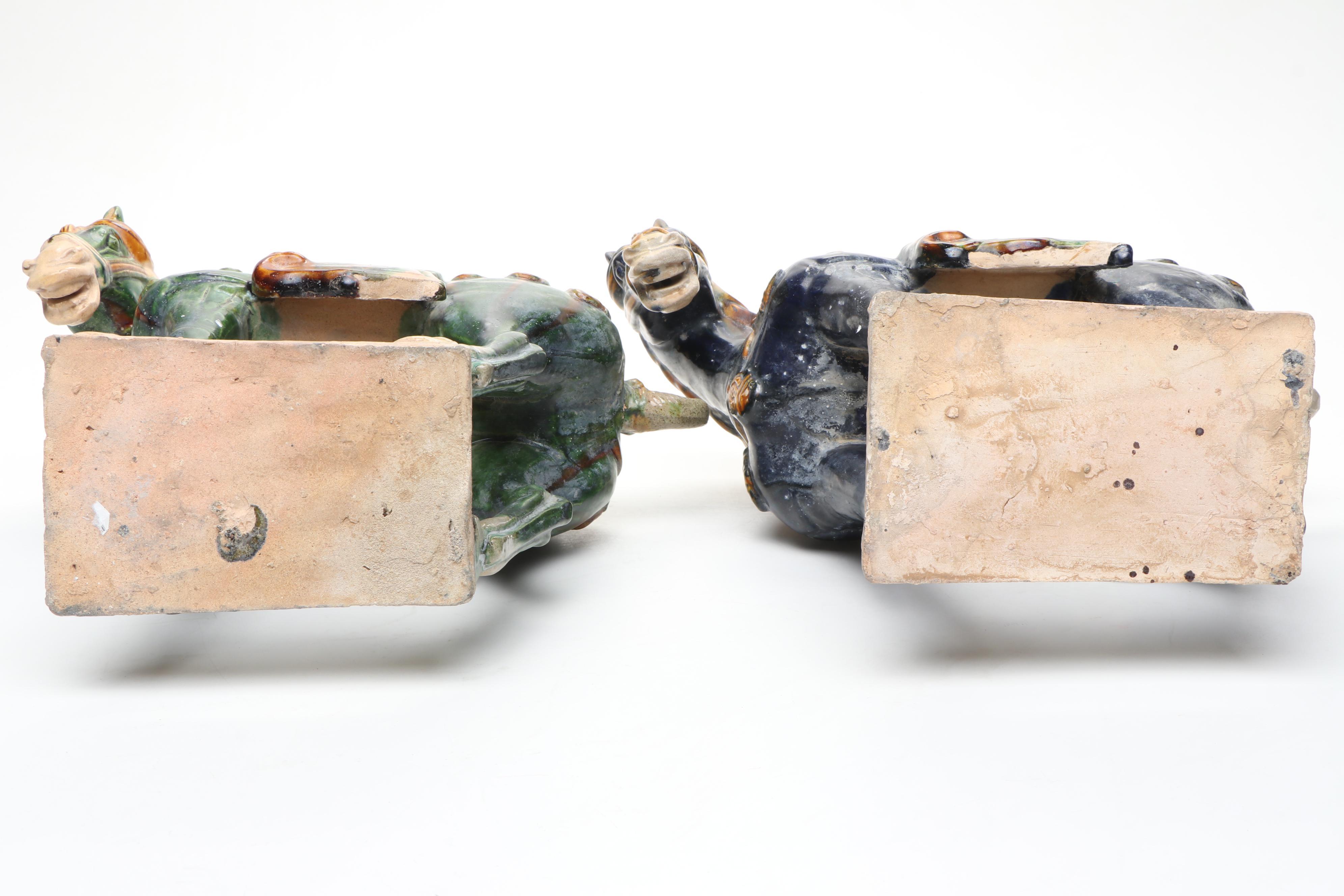 Chinese Tang Style Sancai Glaze Horses