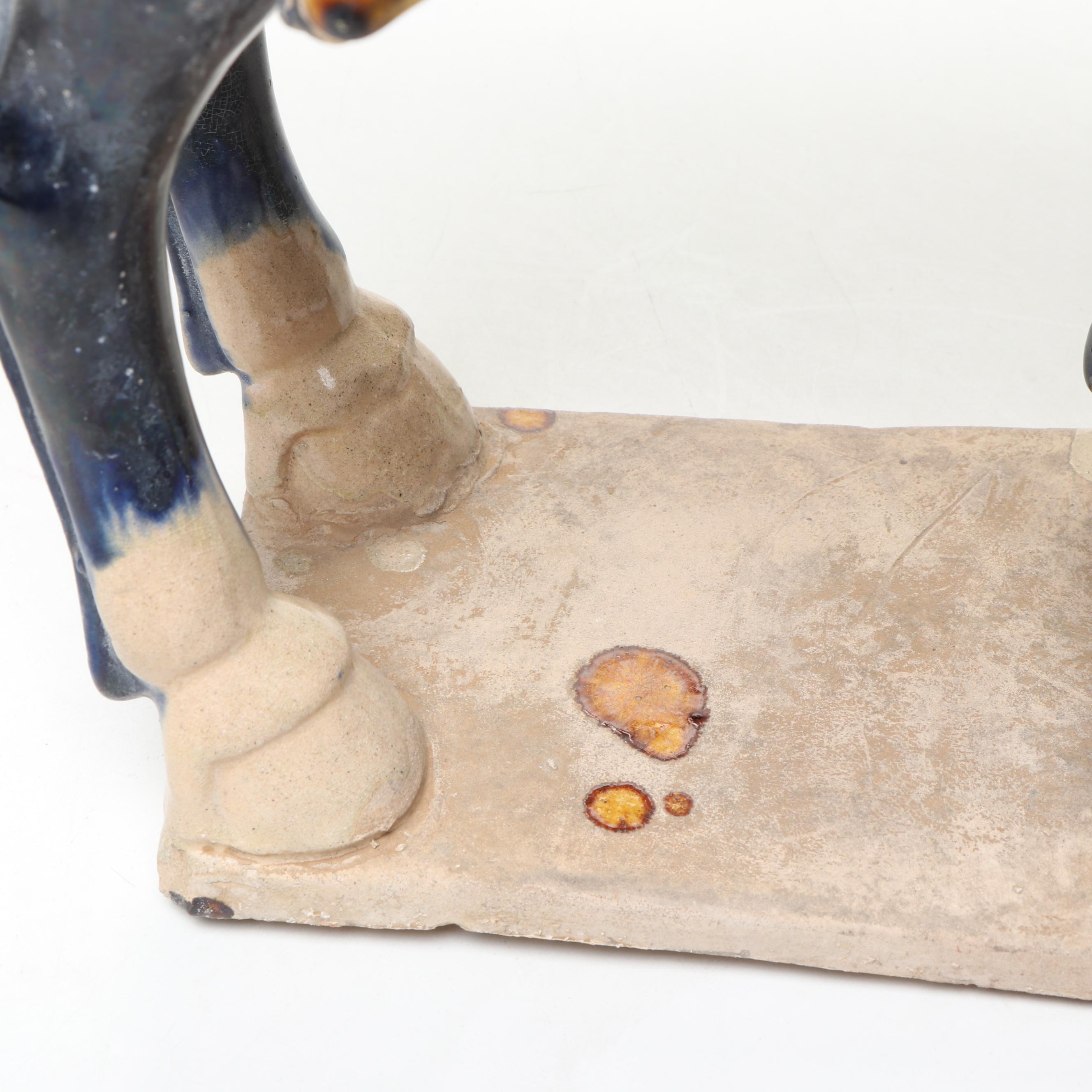 Chinese Tang Style Sancai Glaze Horses