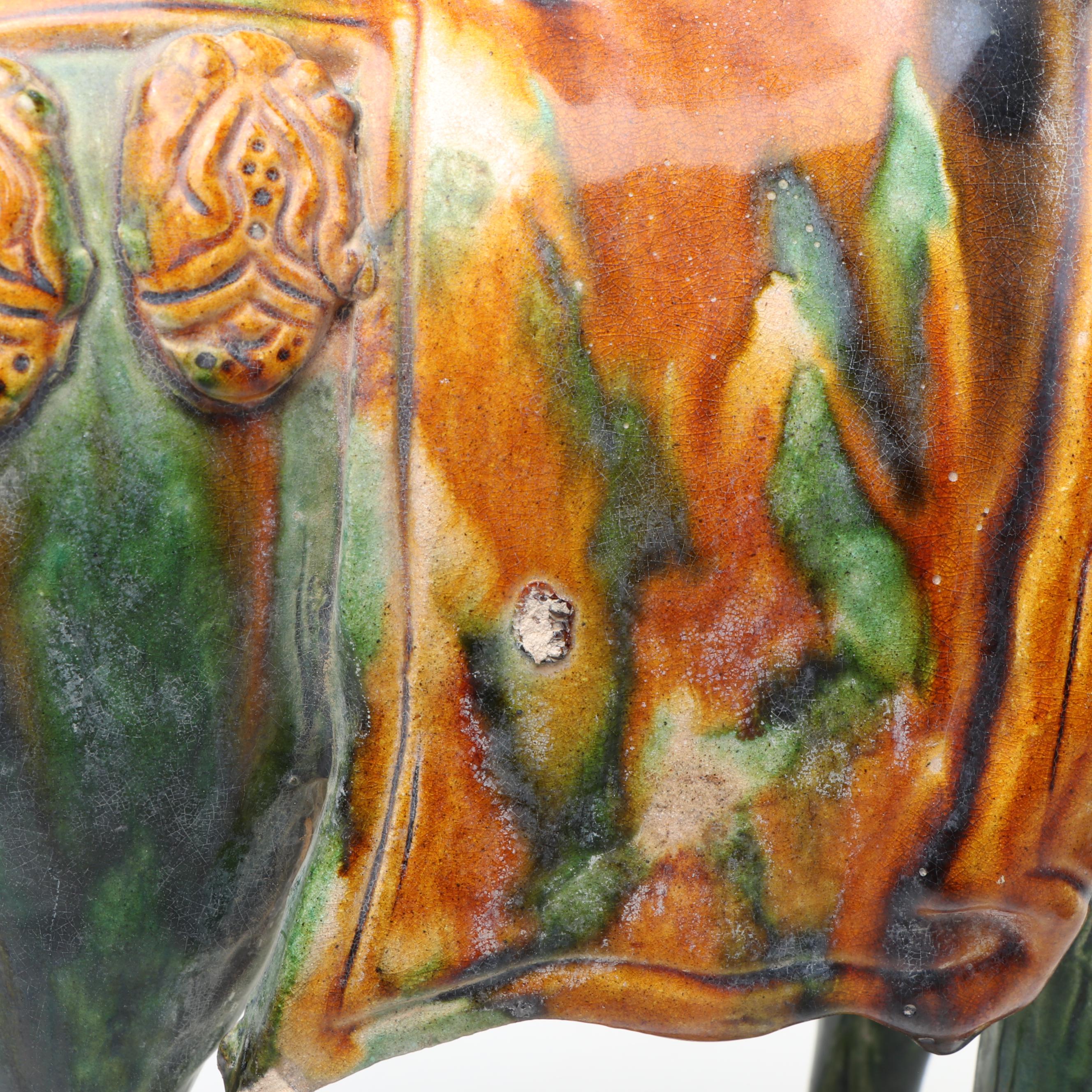 Chinese Tang Style Sancai Glaze Horses