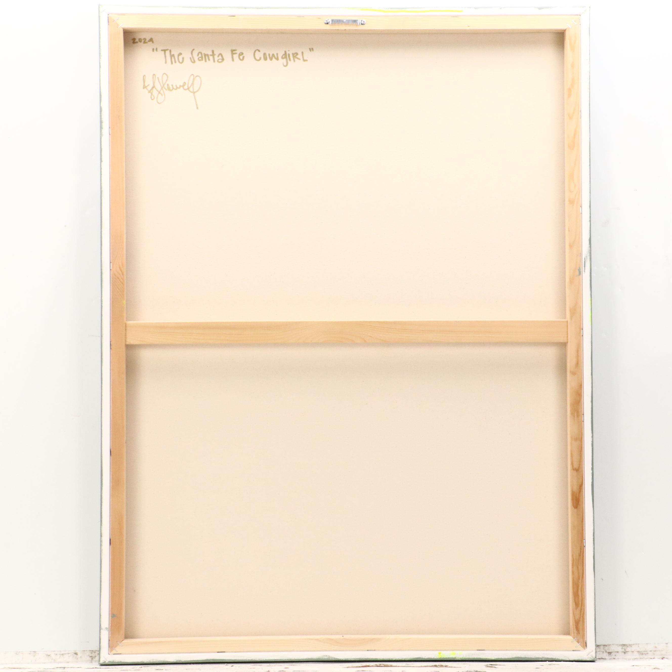 Jordan Howell Acrylic Painting "The Santa Fe Cowgirl," 2024