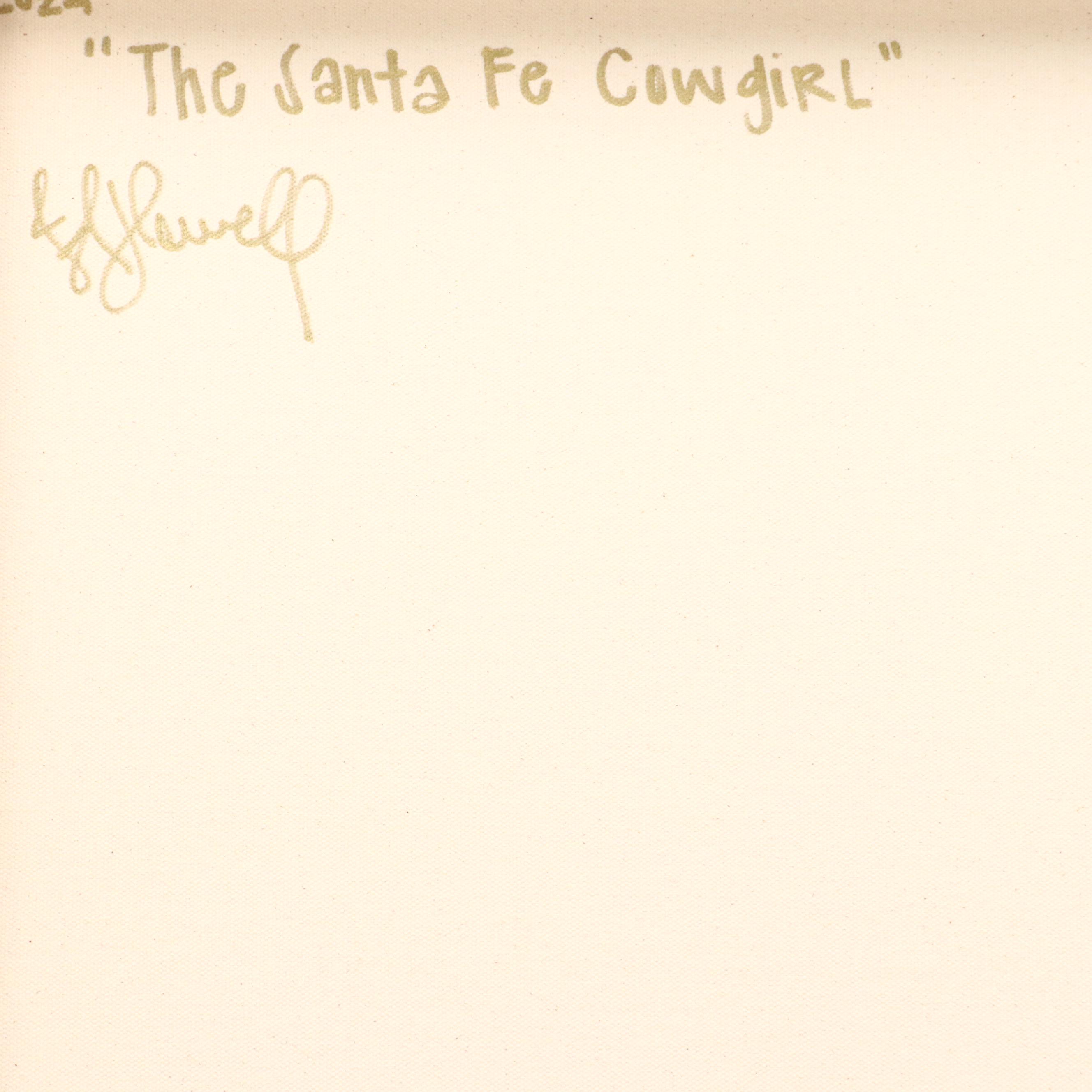 Jordan Howell Acrylic Painting "The Santa Fe Cowgirl," 2024