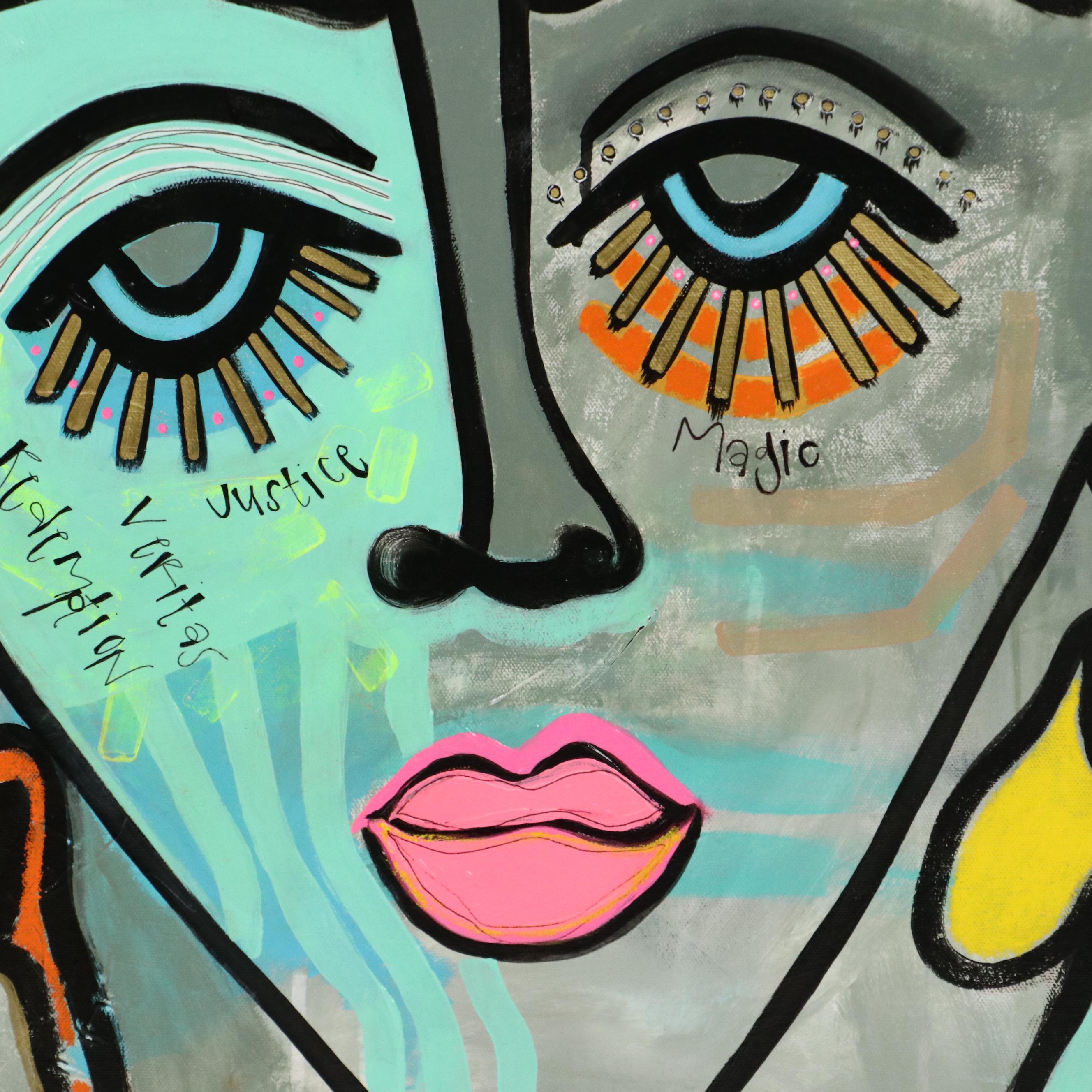 Jordan Howell Acrylic Painting "Ancestral Riot," 2024