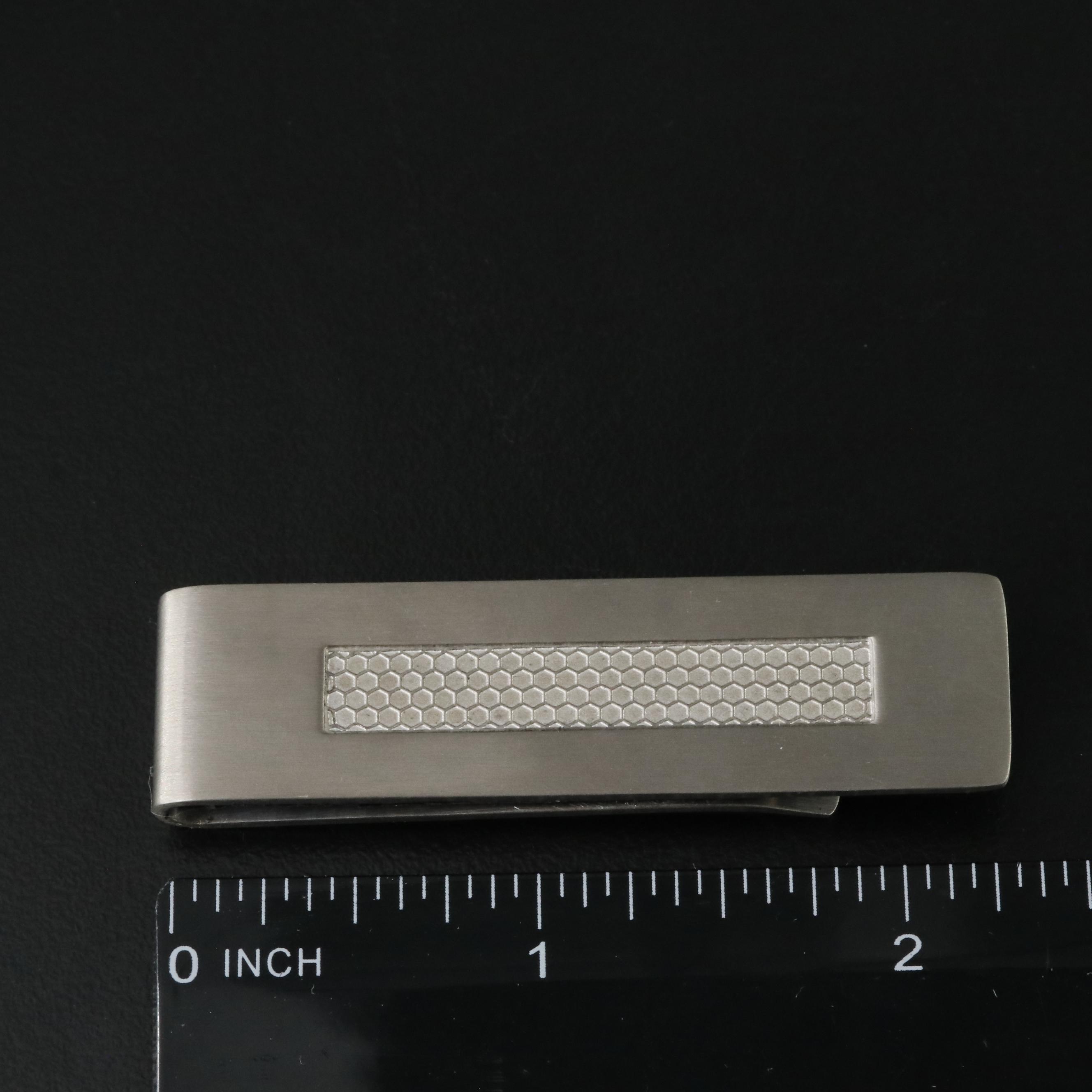 Stainless Steel Bracelet and Titanium Money Clip