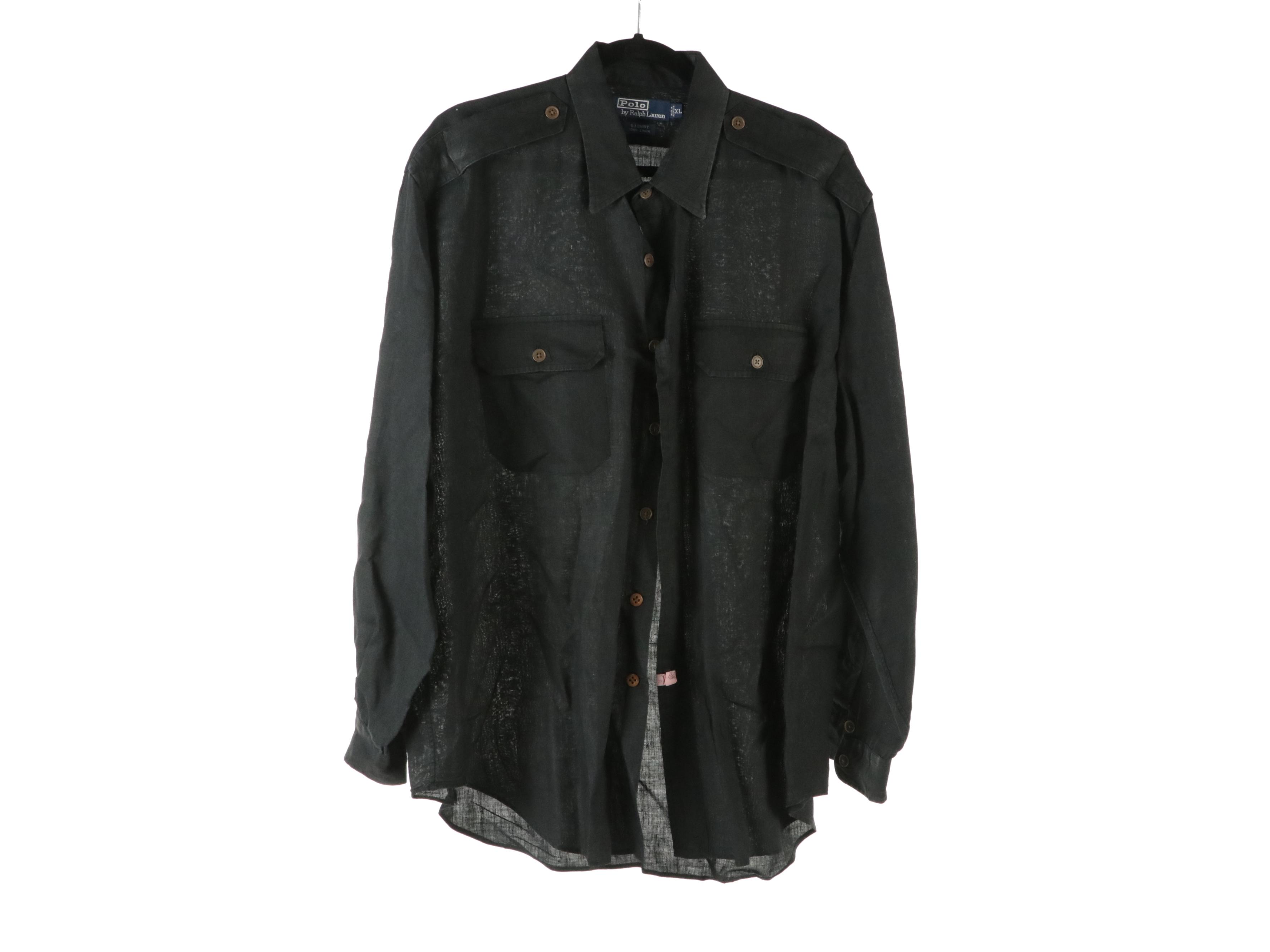 Men's Polo Ralph Lauren and Nautica Cotton and Linen Button-Front Shirts