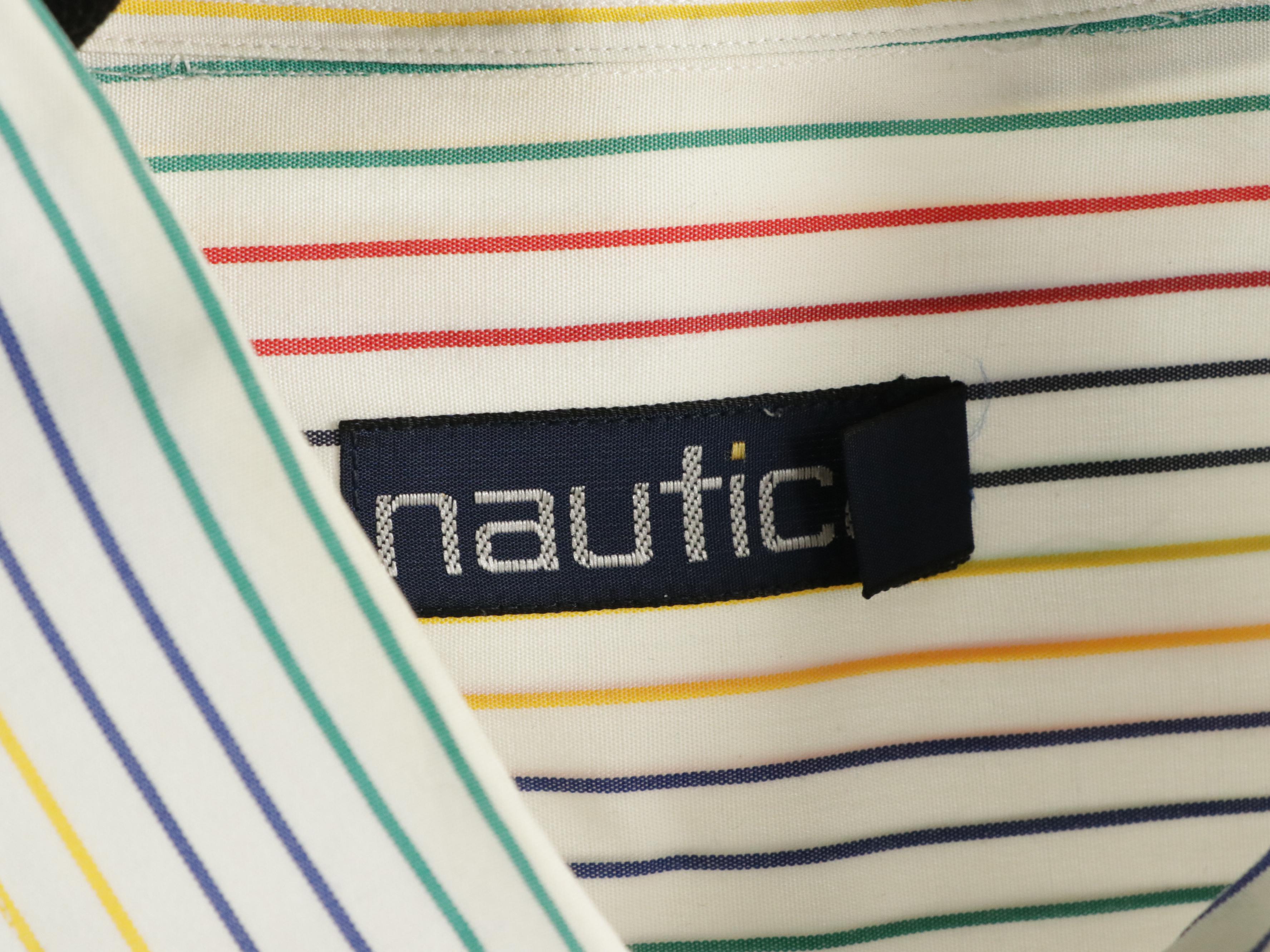 Men's Polo Ralph Lauren and Nautica Cotton and Linen Button-Front Shirts