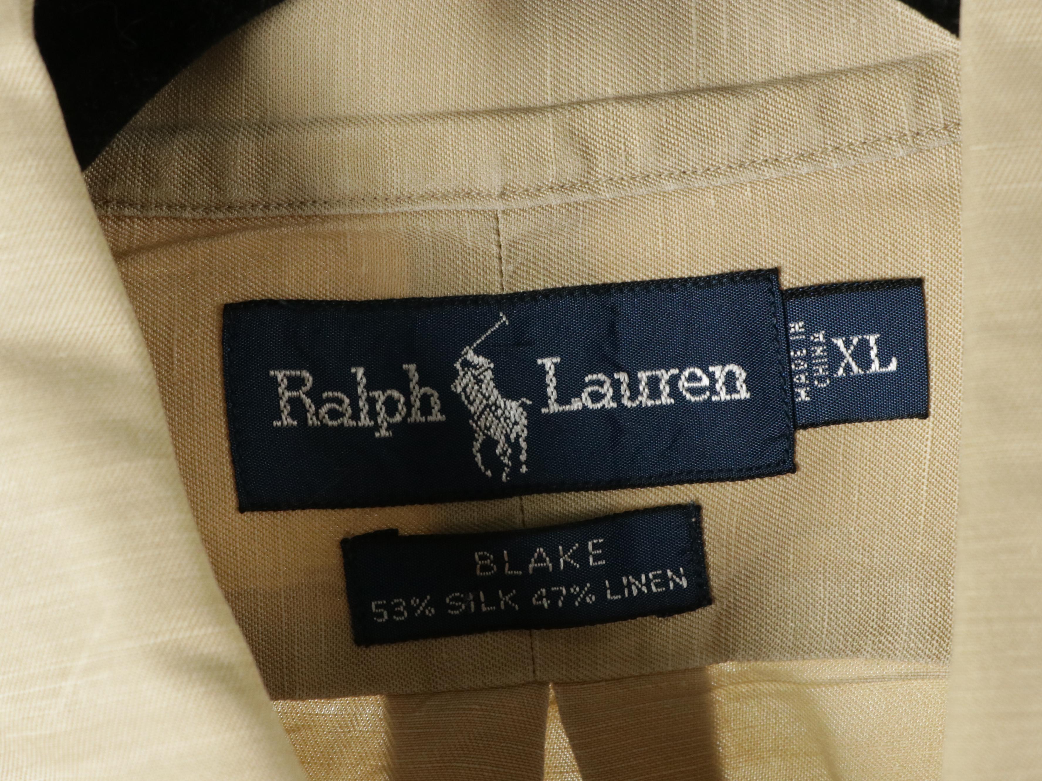 Men's Polo Ralph Lauren and Nautica Cotton and Linen Button-Front Shirts