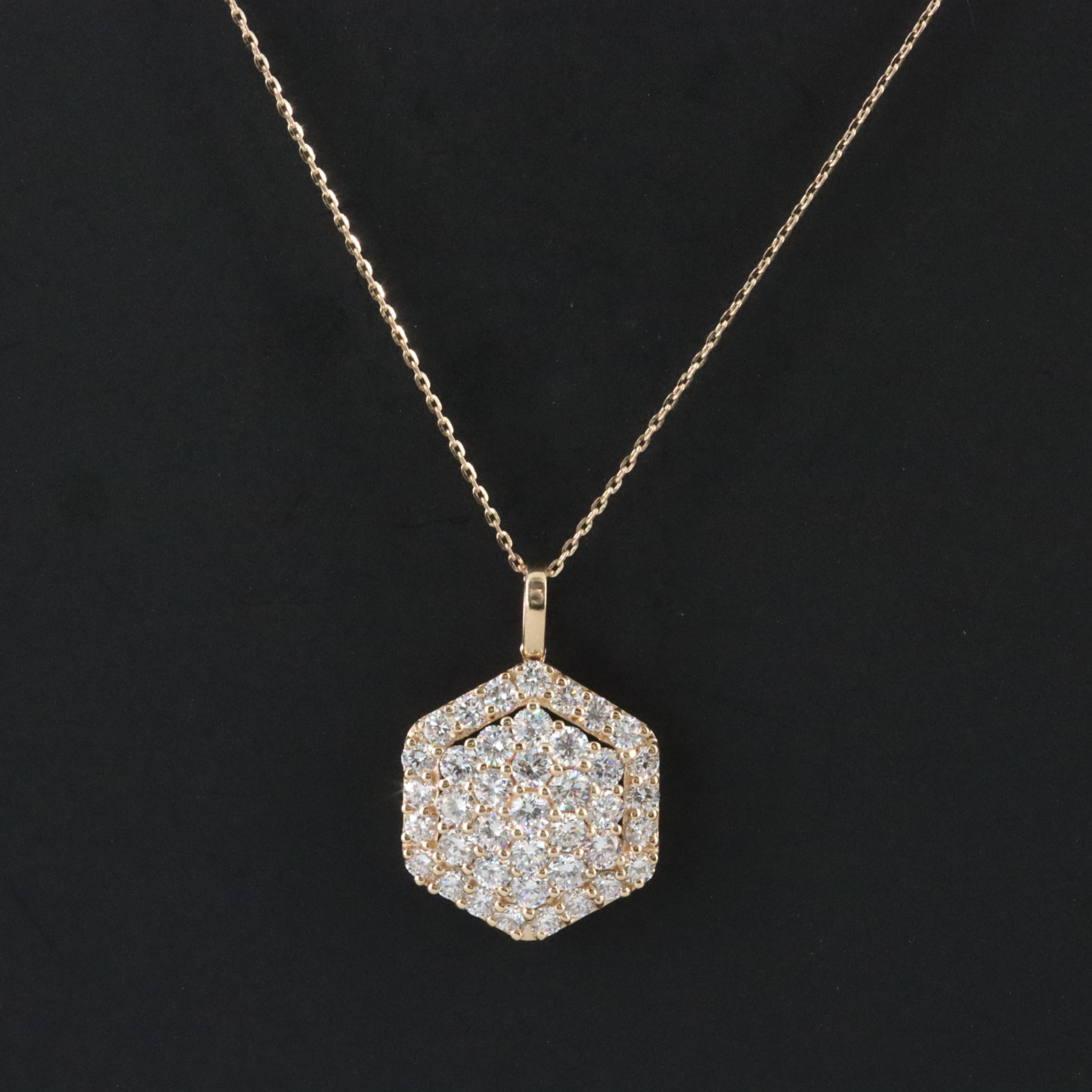 14K 2.23 CTW Lab Grown Diamond Pendant Necklace