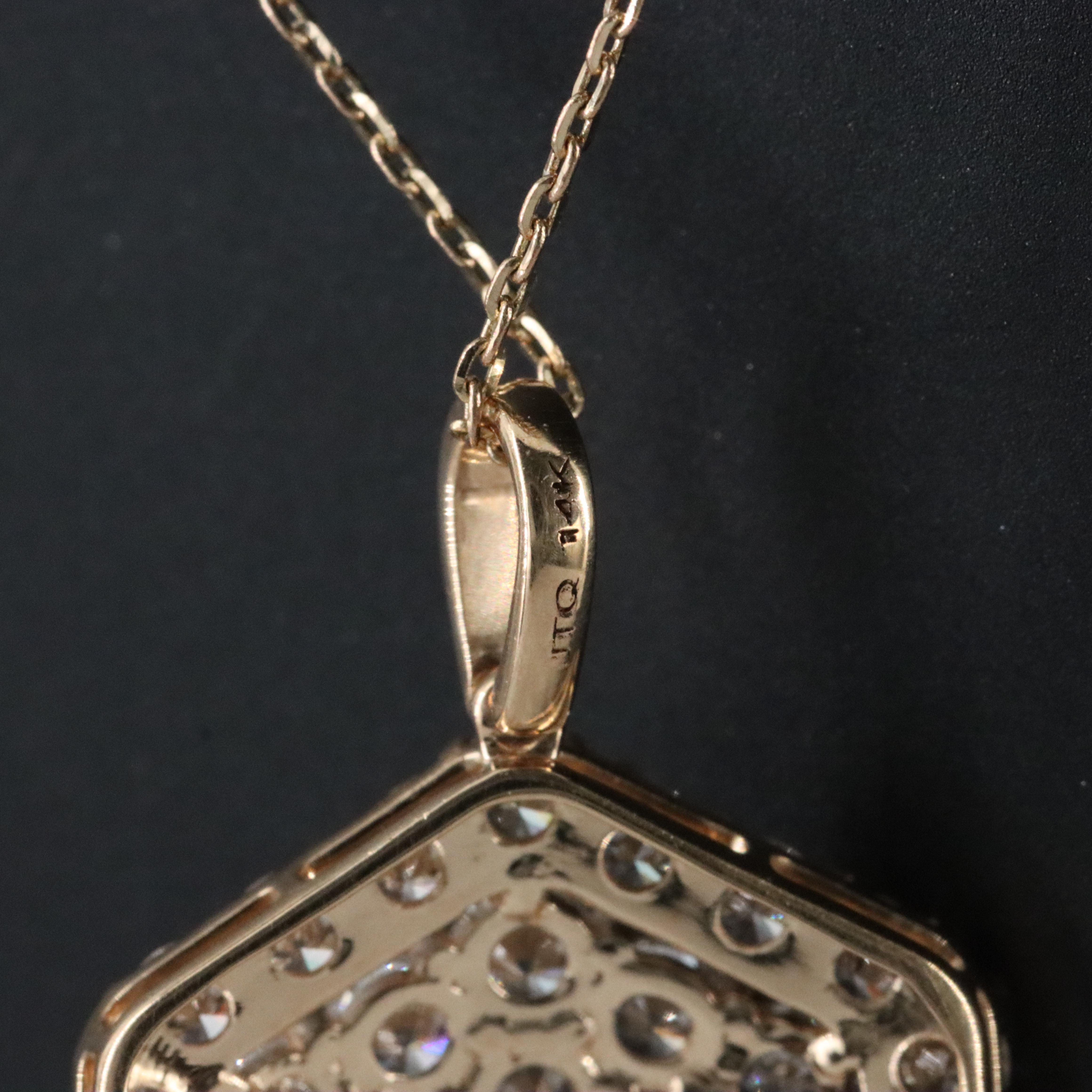 14K 2.23 CTW Lab Grown Diamond Pendant Necklace