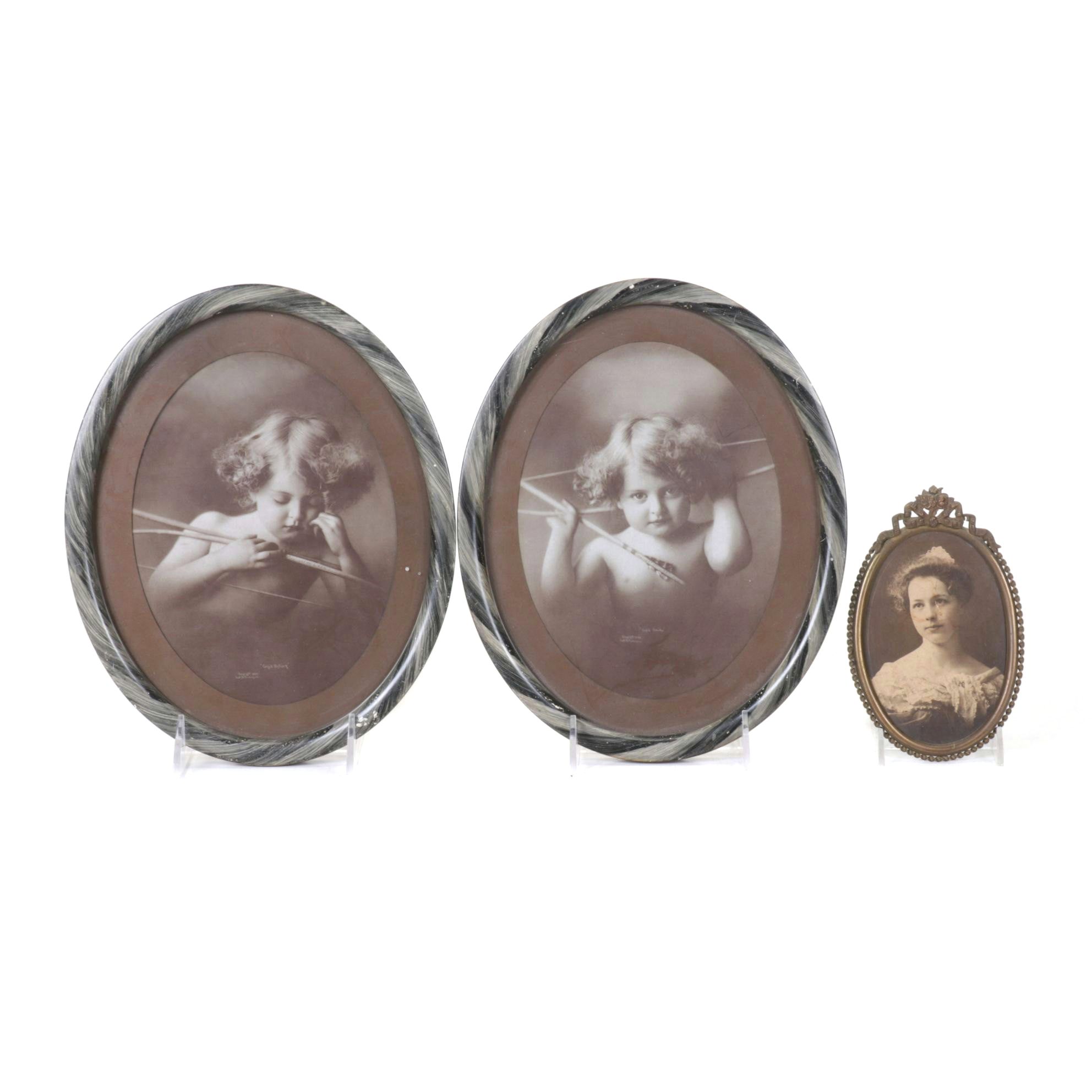 Morris B. Parkinson's "Cupid Asleep" and "Cupid Awake" Photo Prints