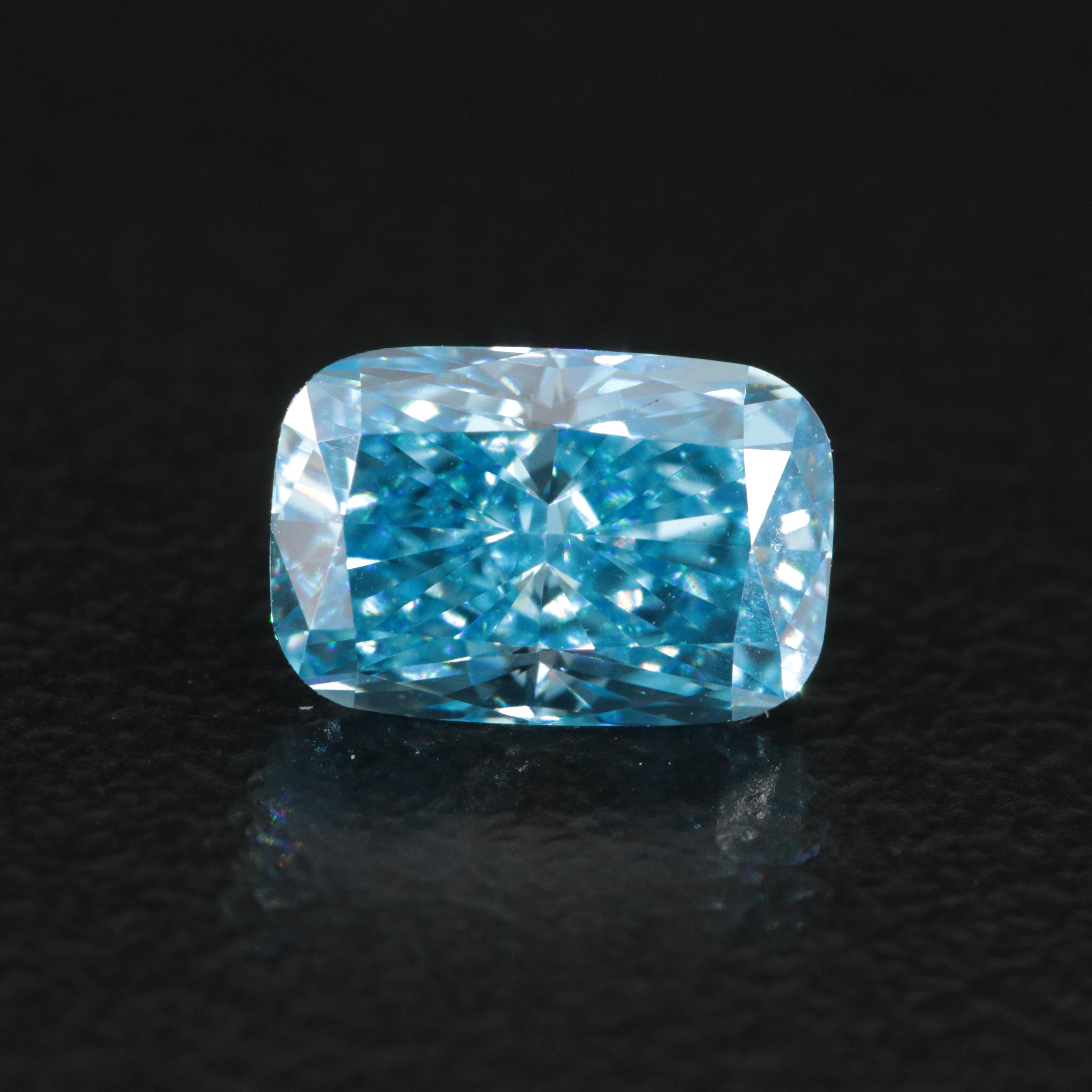 Loose 1.08 CT Lab Grown Fancy Blue Diamond with IGI Report
