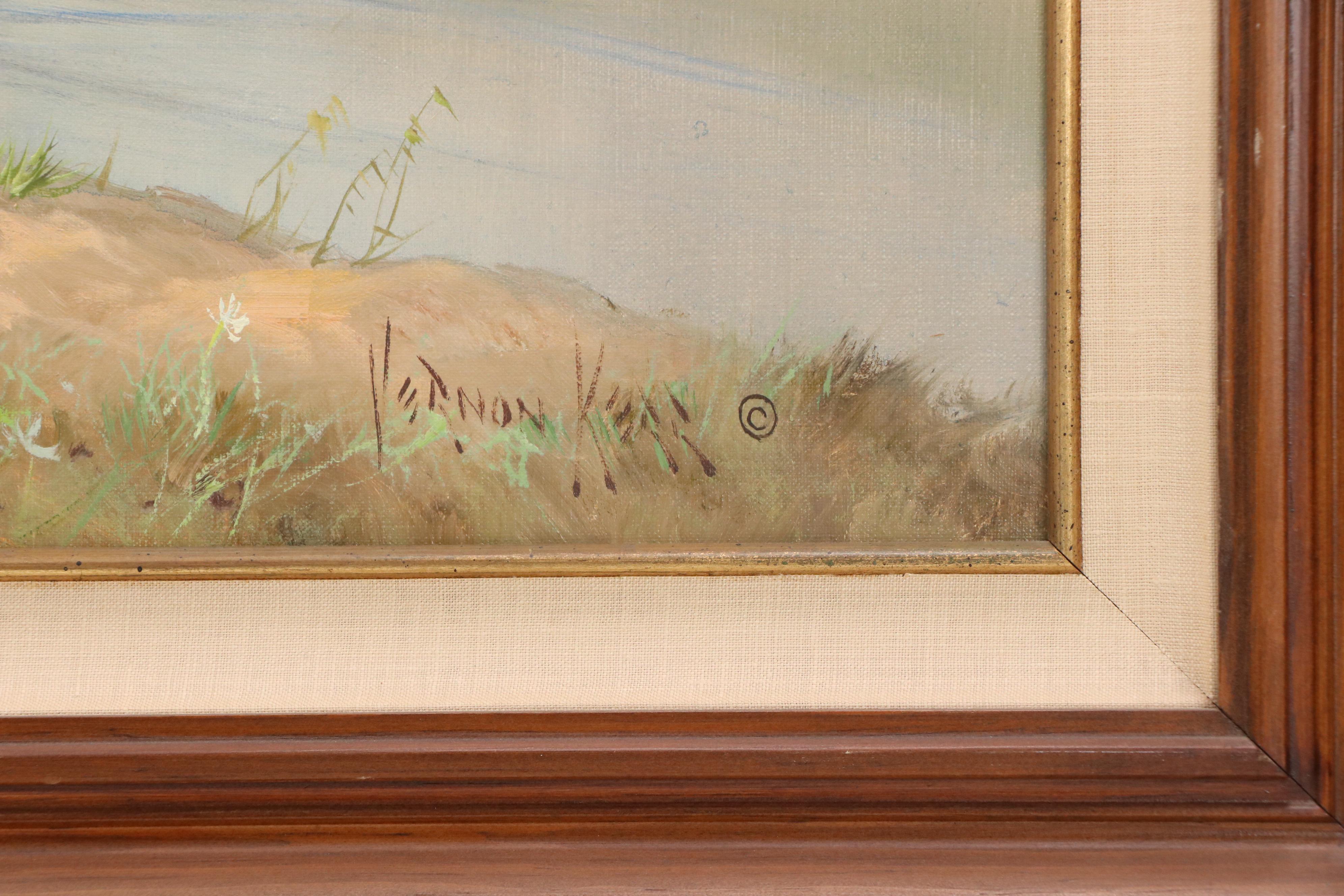 Vernon Kerr Mountainous River Landscape Oil Painting "Sign of Spring"