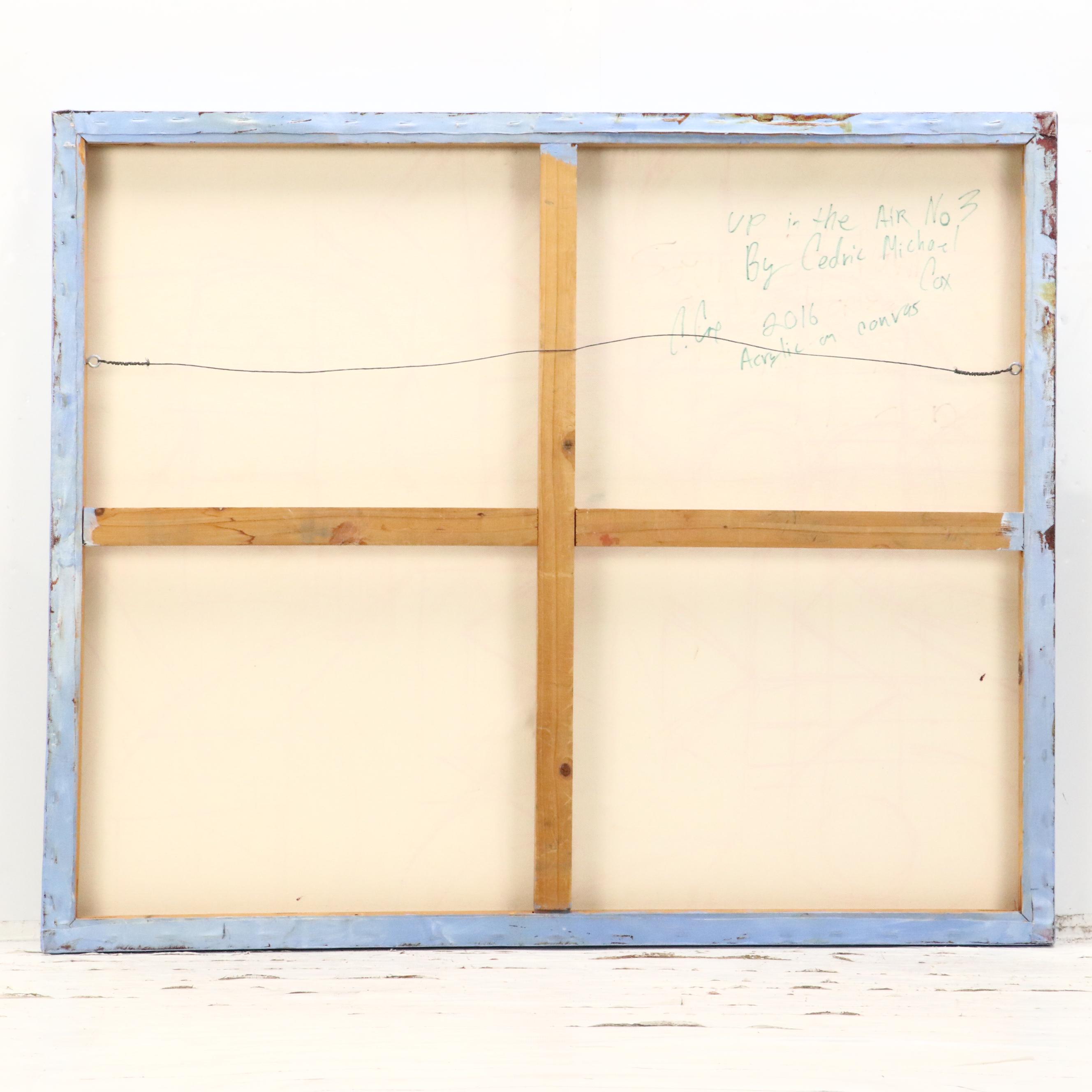 Cedric Michael Cox Abstract Acrylic Painting "Up in the Air No. 3," 2016