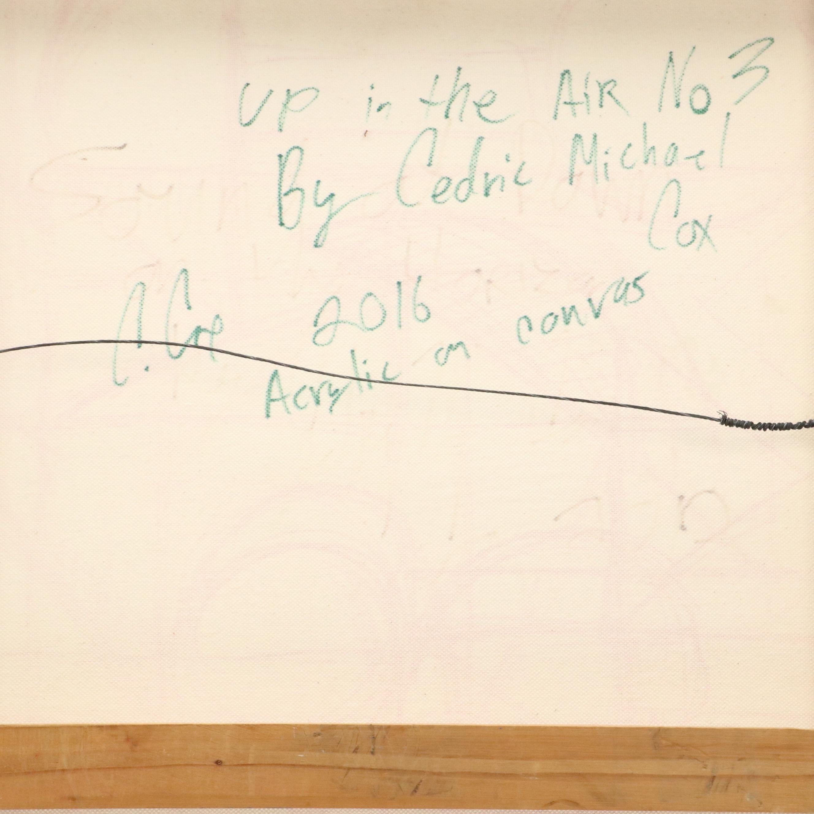 Cedric Michael Cox Abstract Acrylic Painting "Up in the Air No. 3," 2016