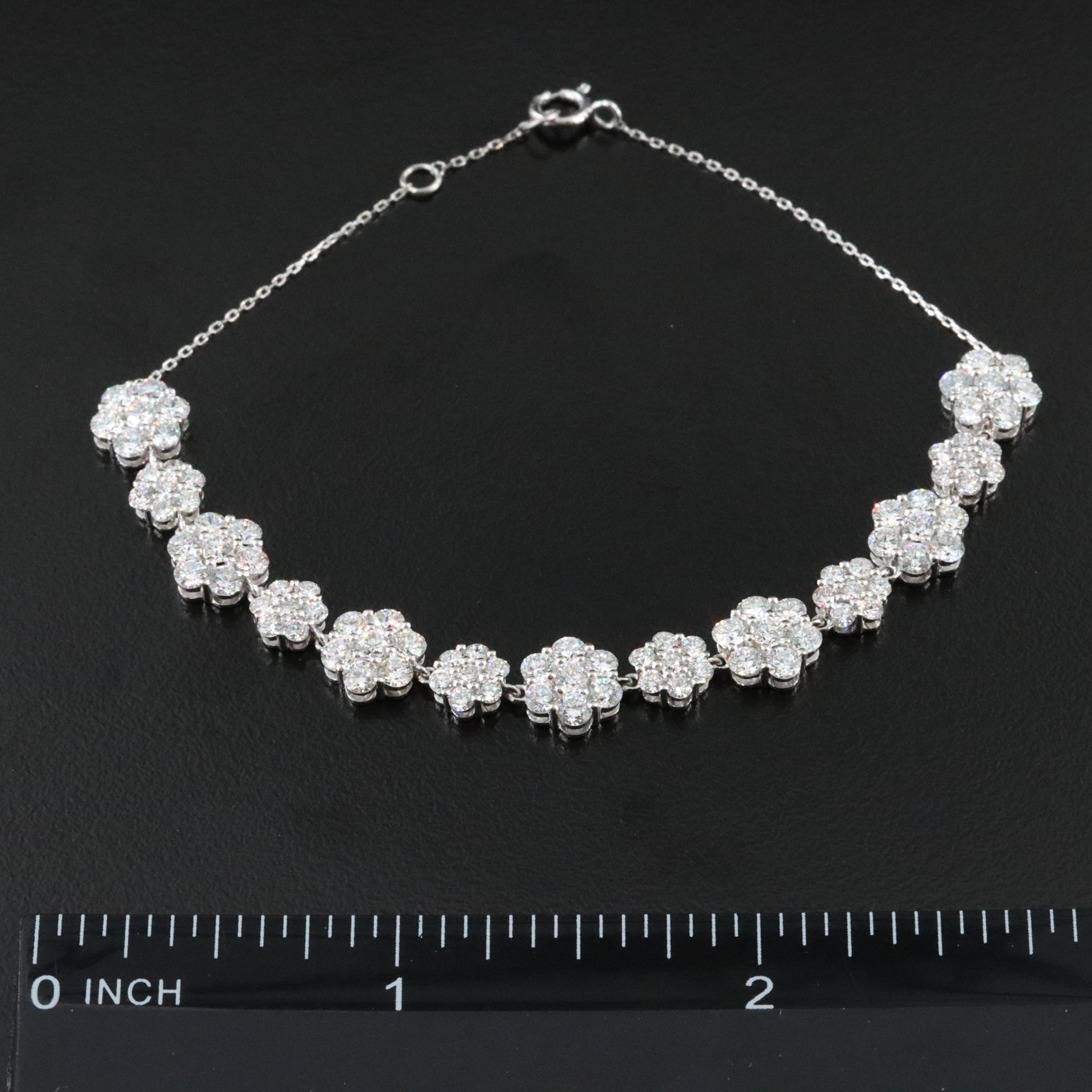 14K 4.20 CTW Lab Grown Diamond Bracelet with Jewelry Report