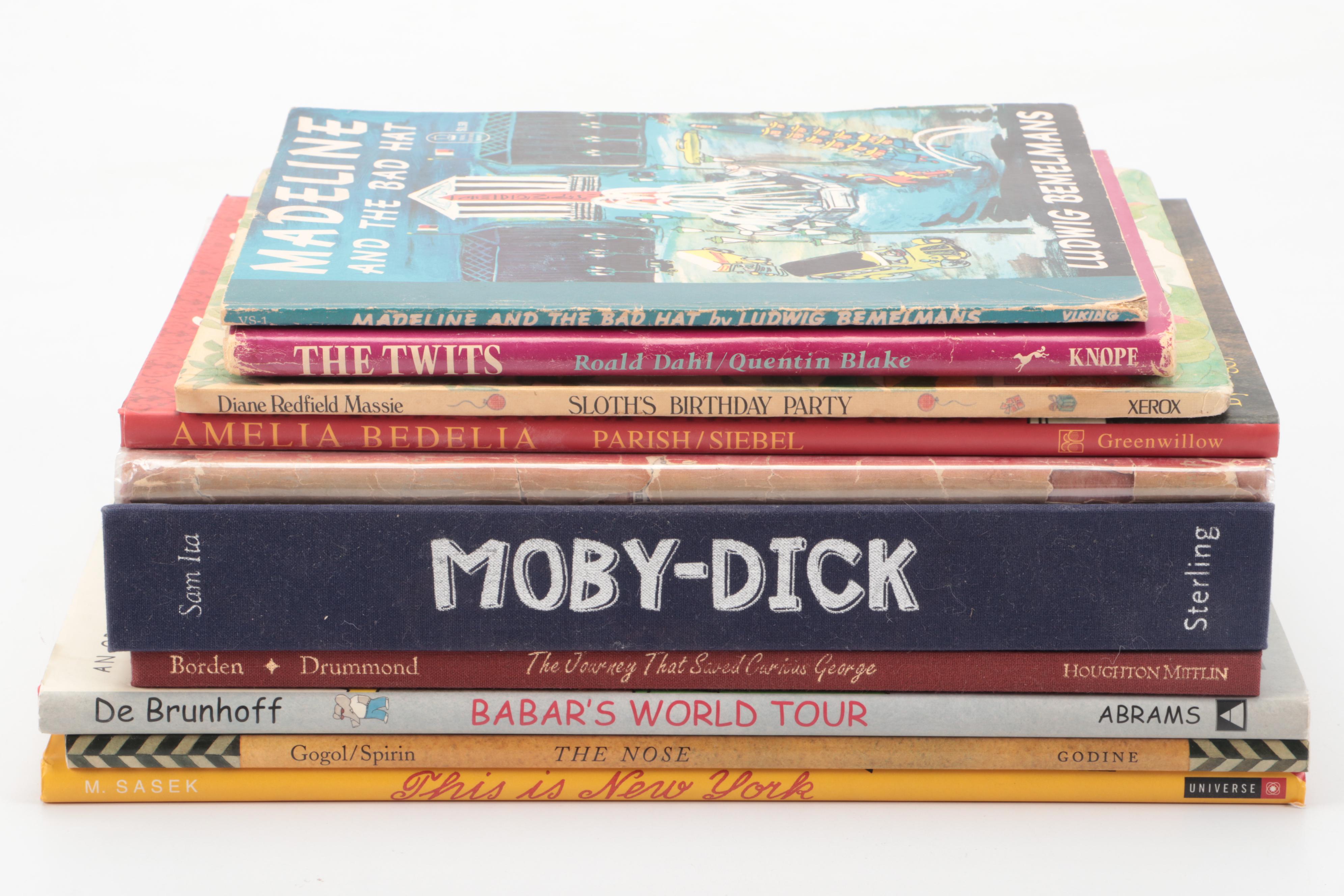 50th Anniversary Edition of "Amelia Bedelia" by Peggy Parish with Other Books