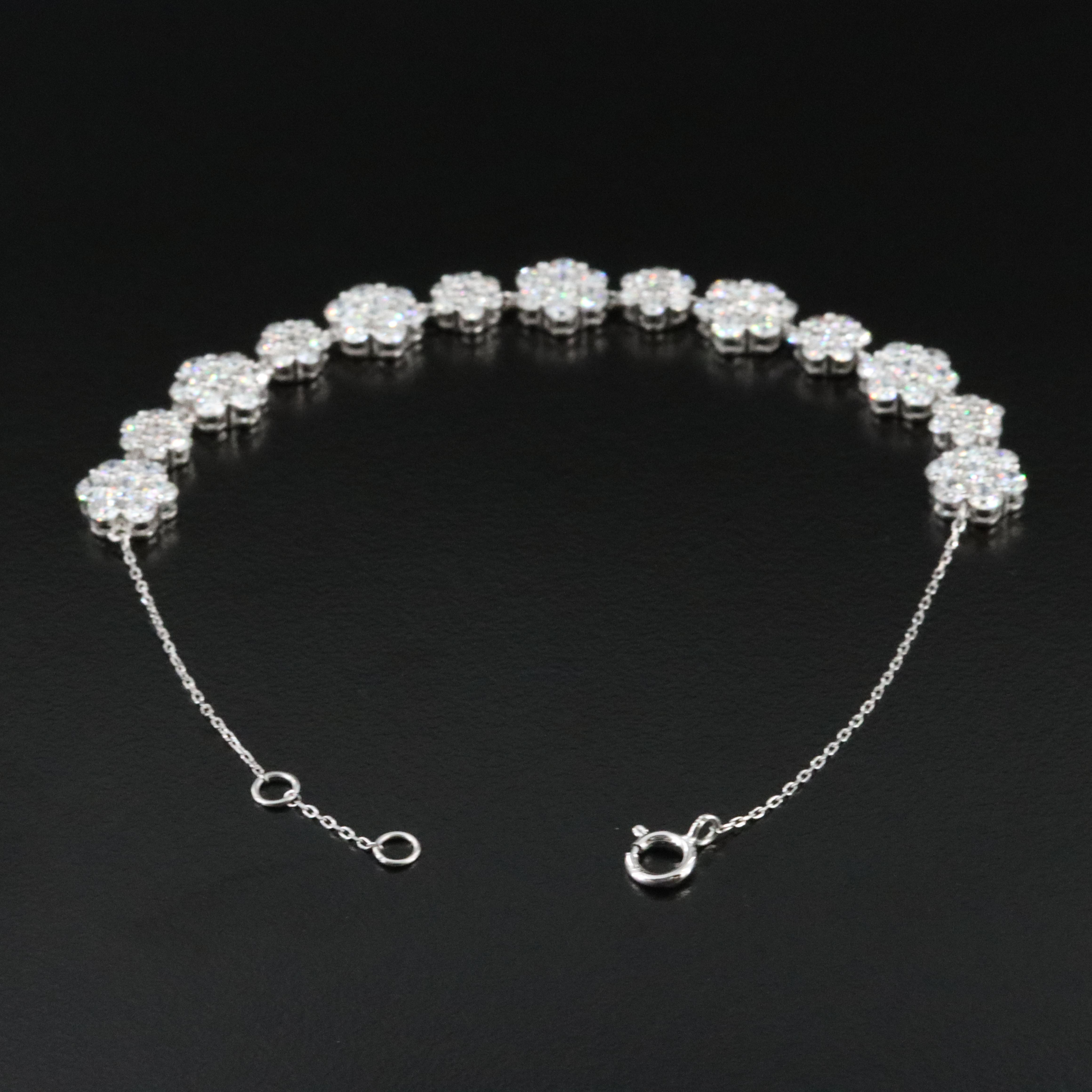 14K 4.20 CTW Lab Grown Diamond Bracelet with Jewelry Report