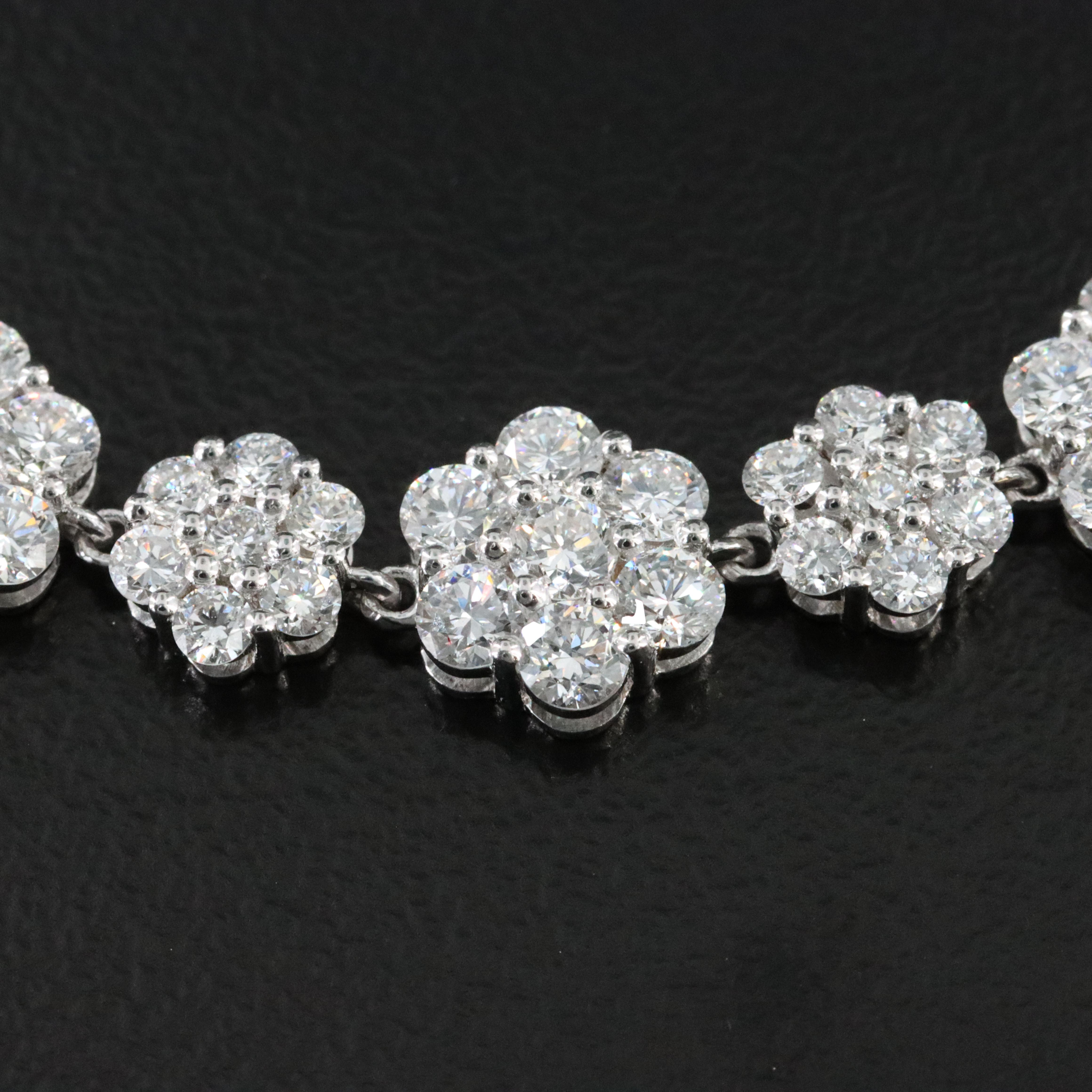 14K 4.20 CTW Lab Grown Diamond Bracelet with Jewelry Report