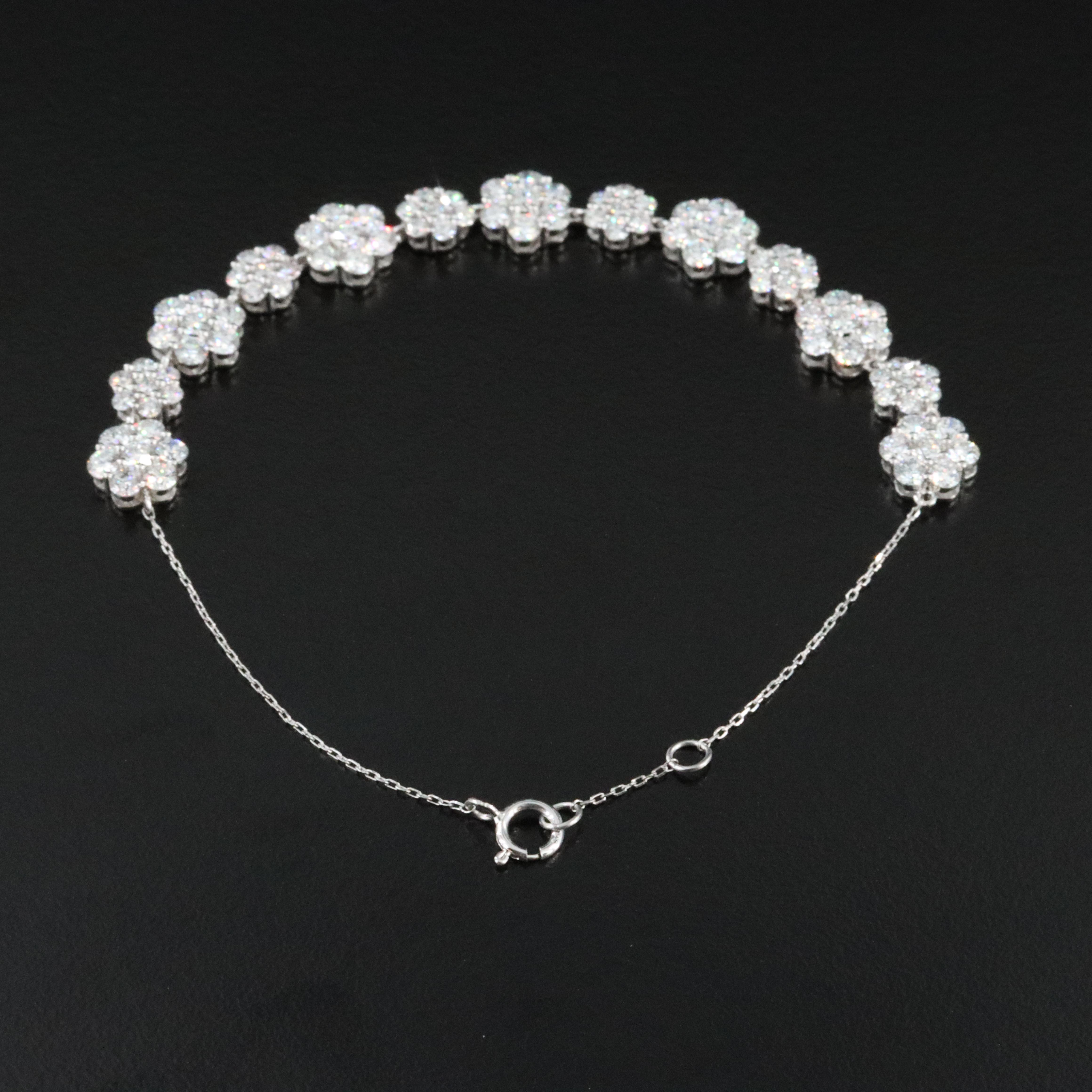 14K 4.20 CTW Lab Grown Diamond Bracelet with Jewelry Report