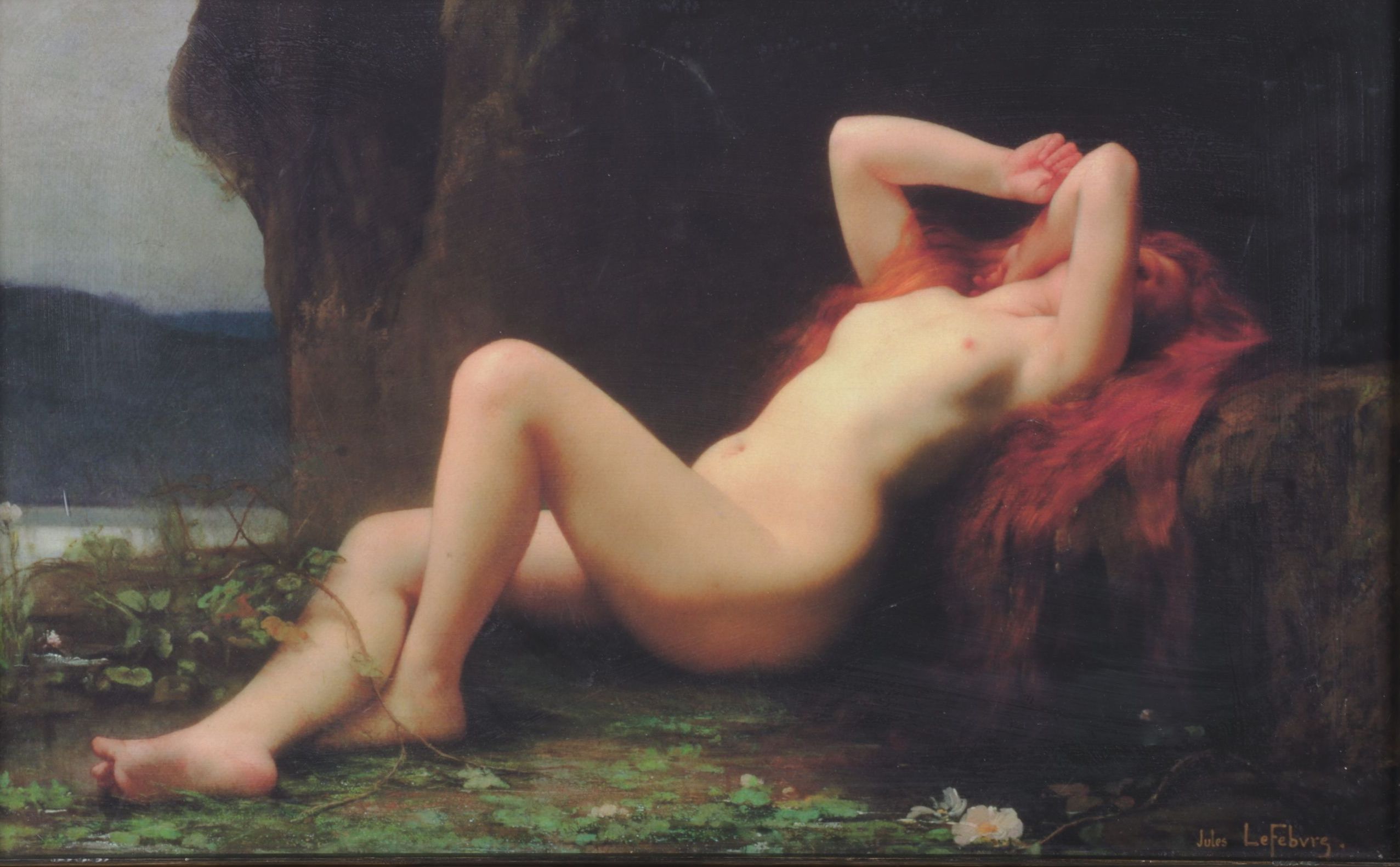 Giclée After Jules J. Lefebvre "Mary Magdalene In The Cave", Late 20th Century