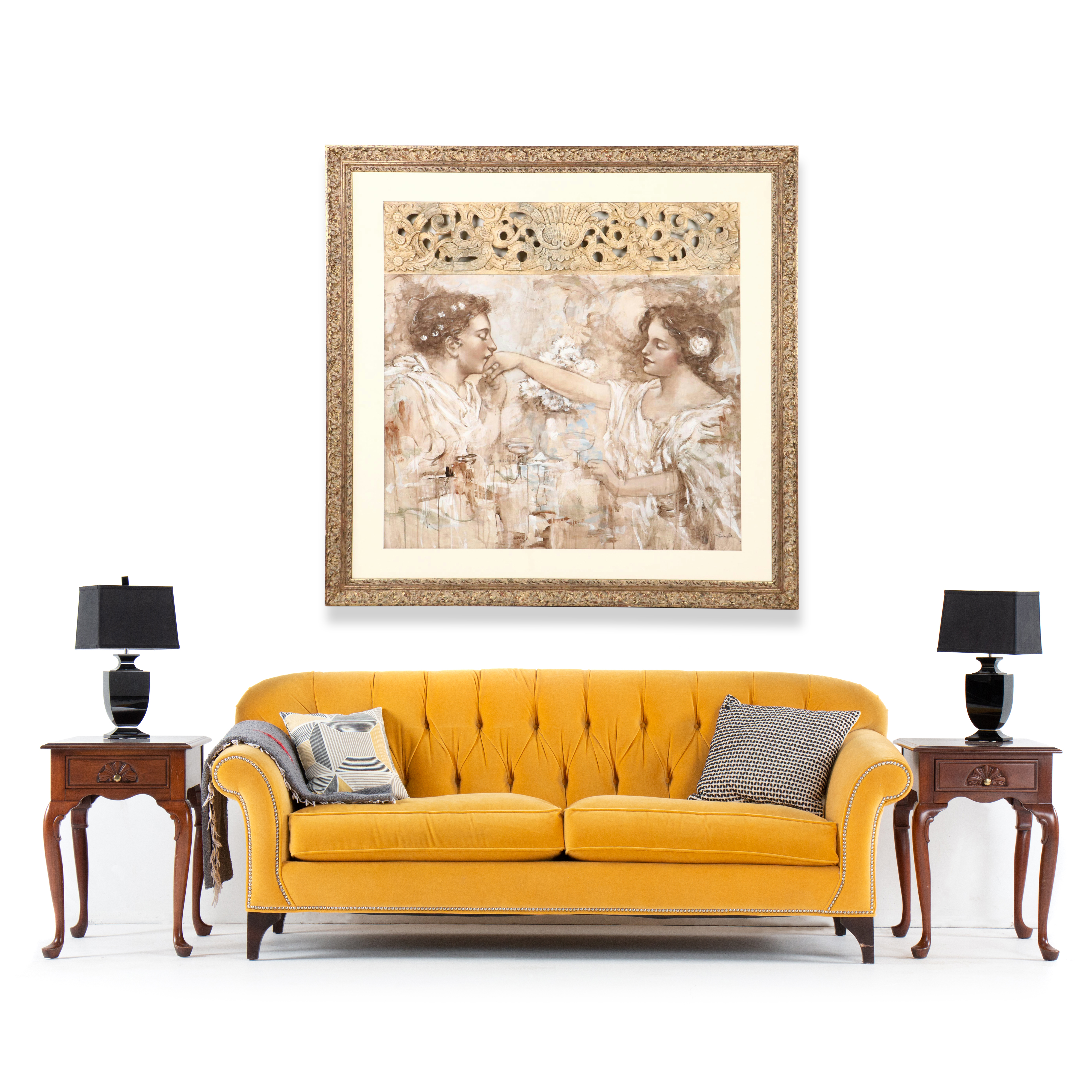 François Fressinier Mixed Media Painting "The Proposal"